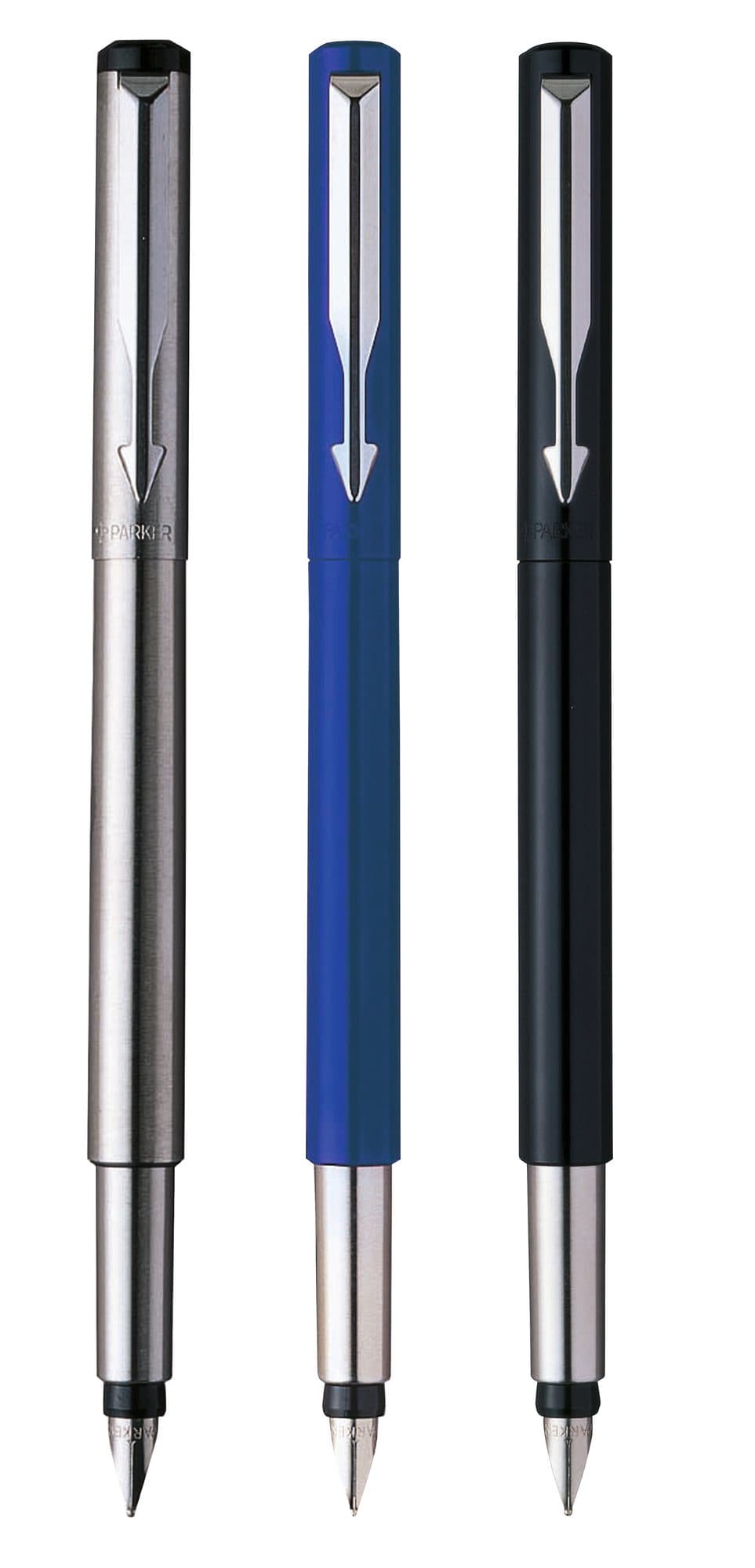Vulpen Parker Vector stainless steel medium blister à 1 stuk 2