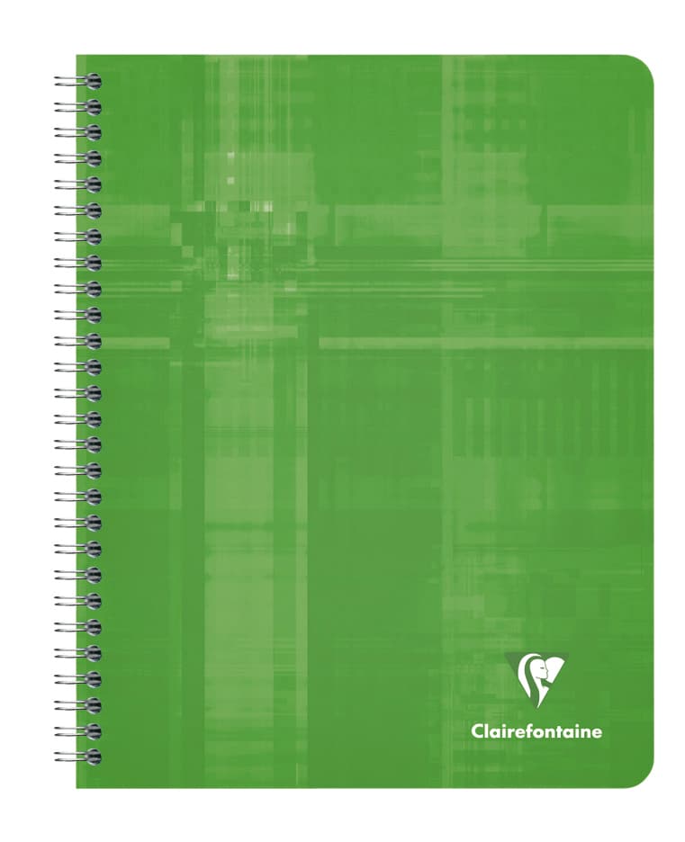 Schrift Clairefontaine A5+ ruit 5x5mm 120 pagina's 90gr assorti 4