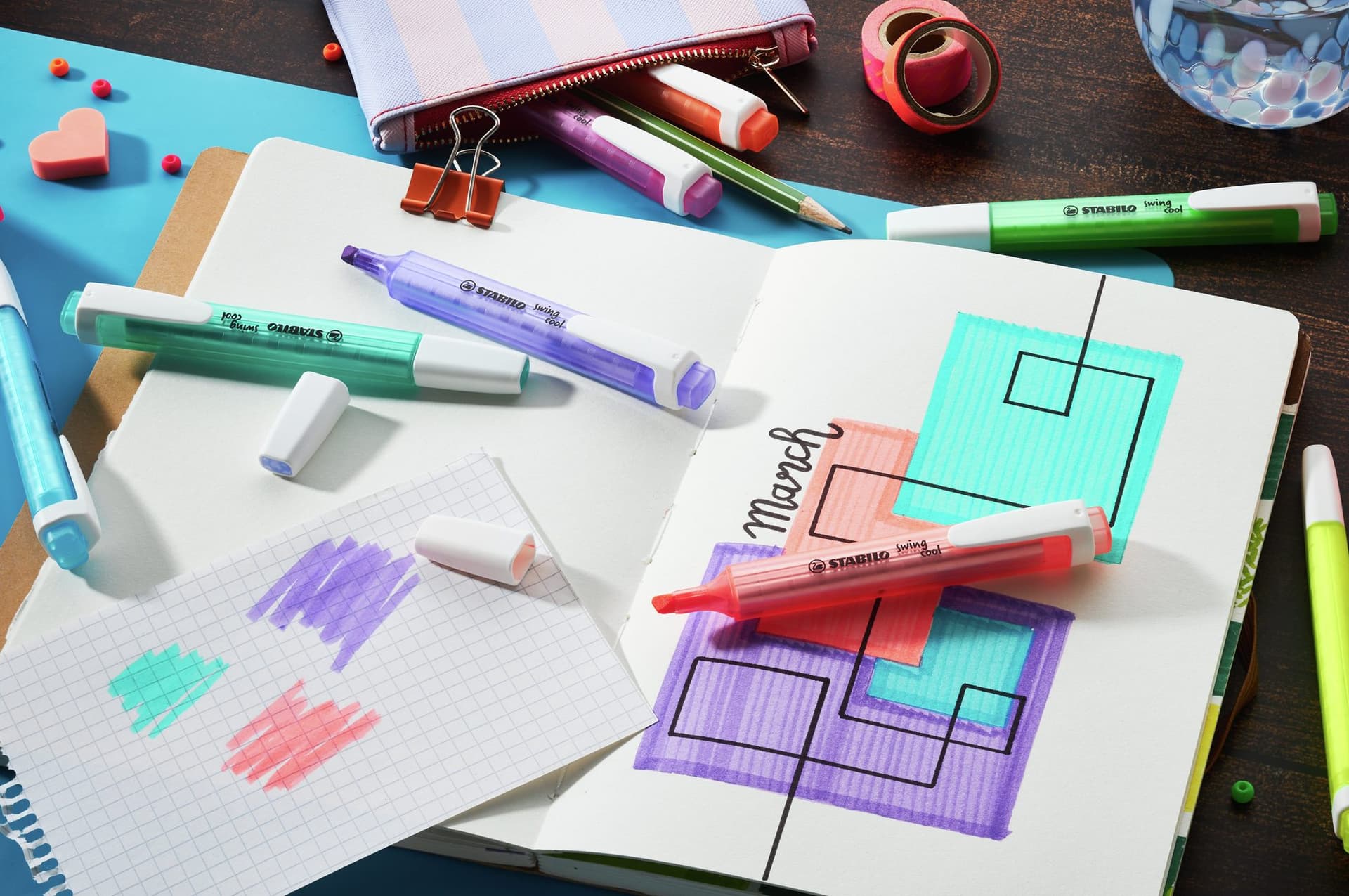 Markeerstift STABILO Swing cool 275/8 Wow assorti etui à 8 stuks 3