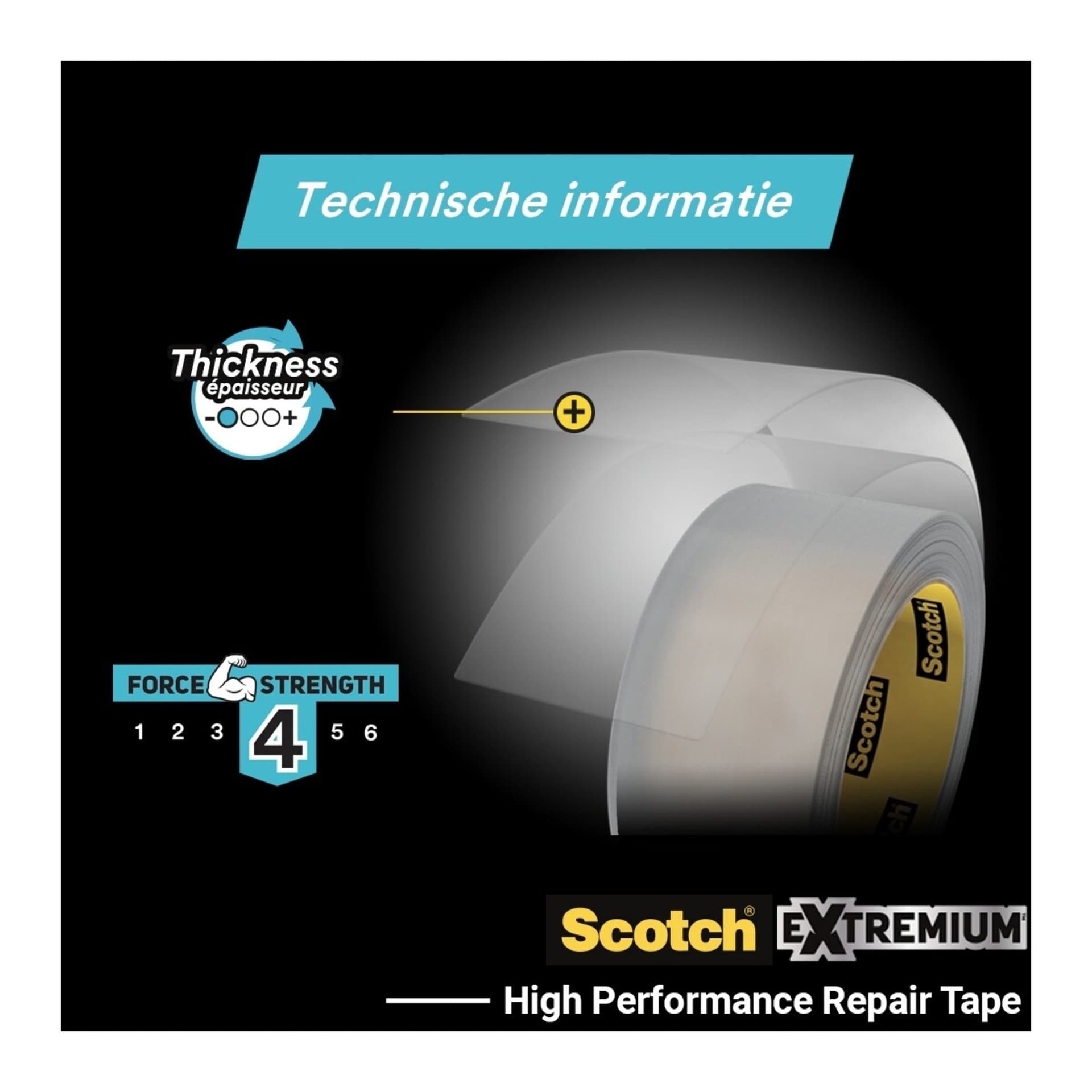 Plakband Scotch Extremium invisible 48mmx25m transparant 3