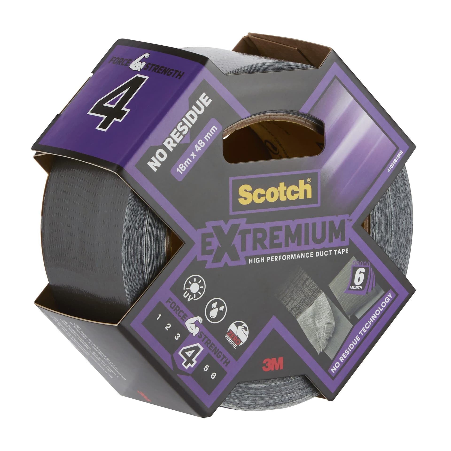 Duct tape Scotch Extremium no residue 18.2mx48mm grijs 2