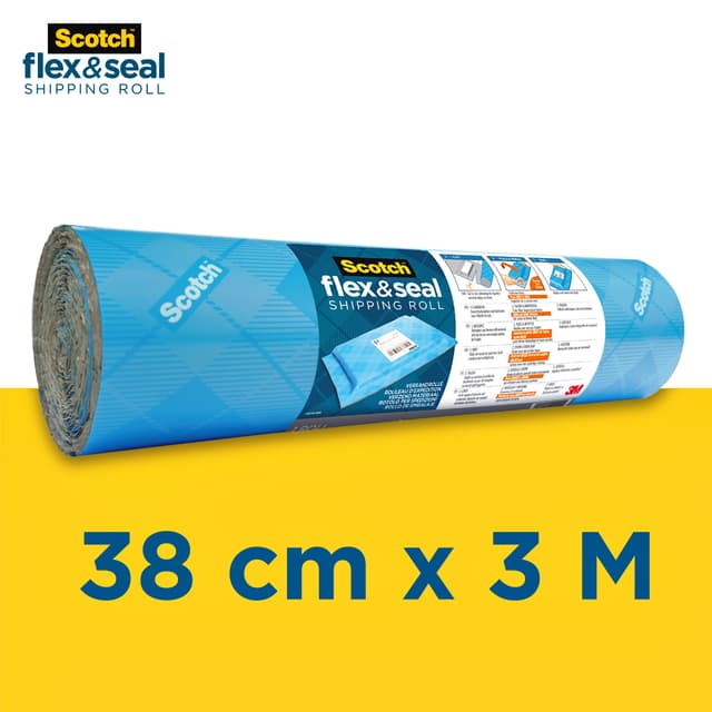 Verpakkingsrol Scotch Flex & Seal 38cmx3m 4
