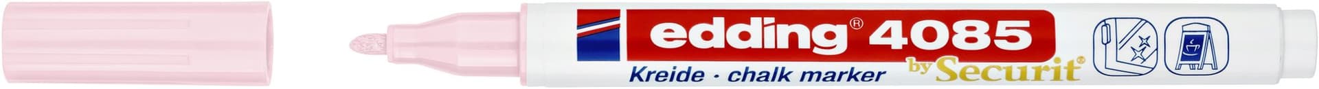 Krijtstift edding 4085 by Securit rond 1-2mm pastel roze 2