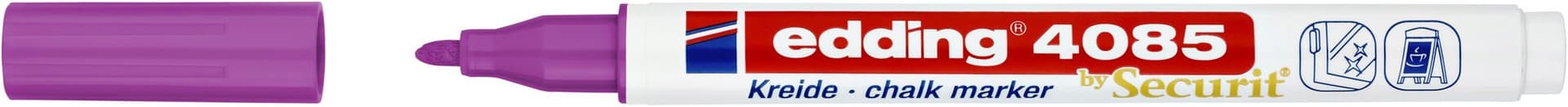Krijtstift edding 4085 by Securit rond 1-2mm framboos 2