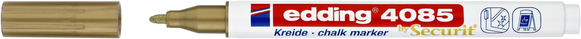 Krijtstift edding 4085 by Securit rond 1-2mm goud 2