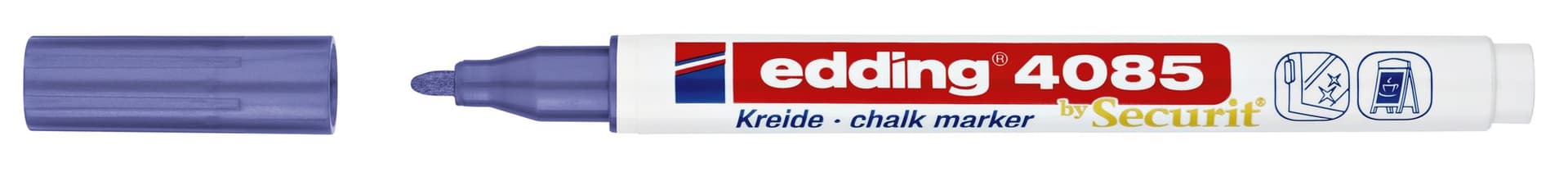 Krijtstift edding 4085 by Securit rond 1-2mm metallic violet 2