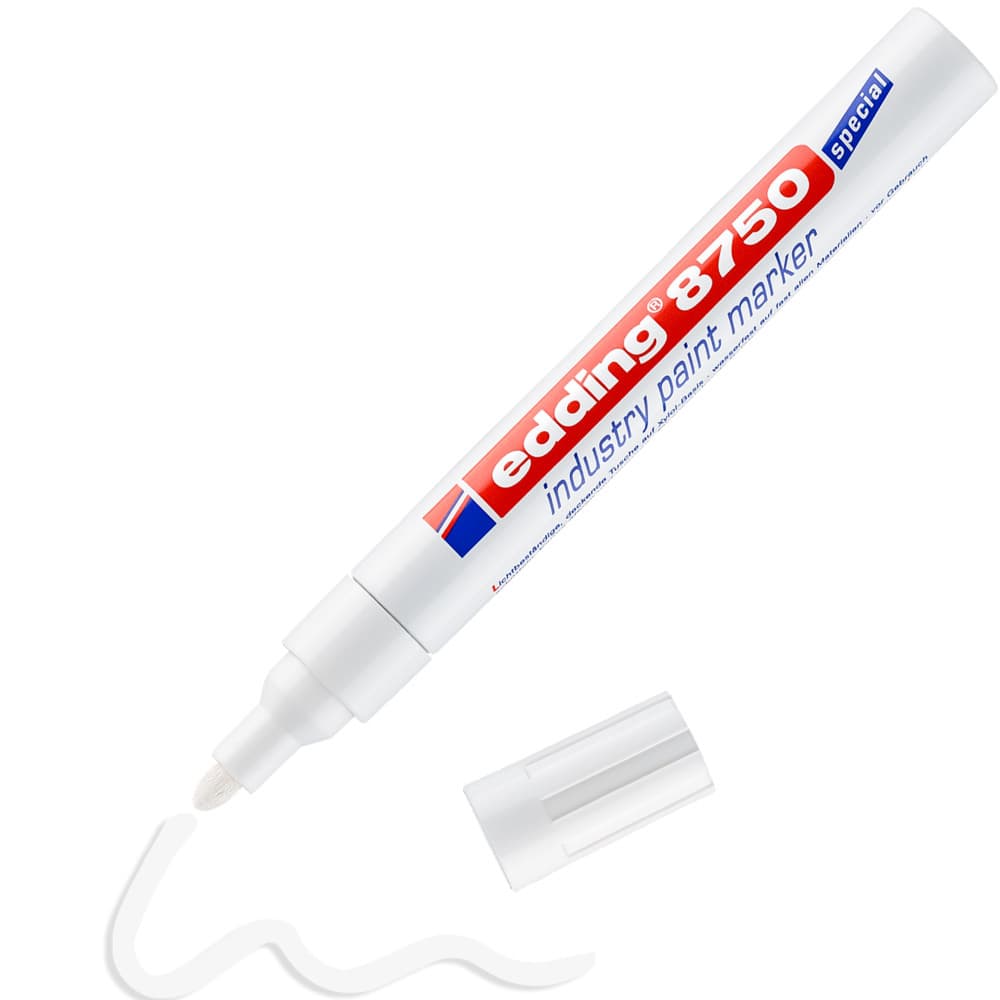 Paintmarker edding 8750 industrie 2-4mm wit 2