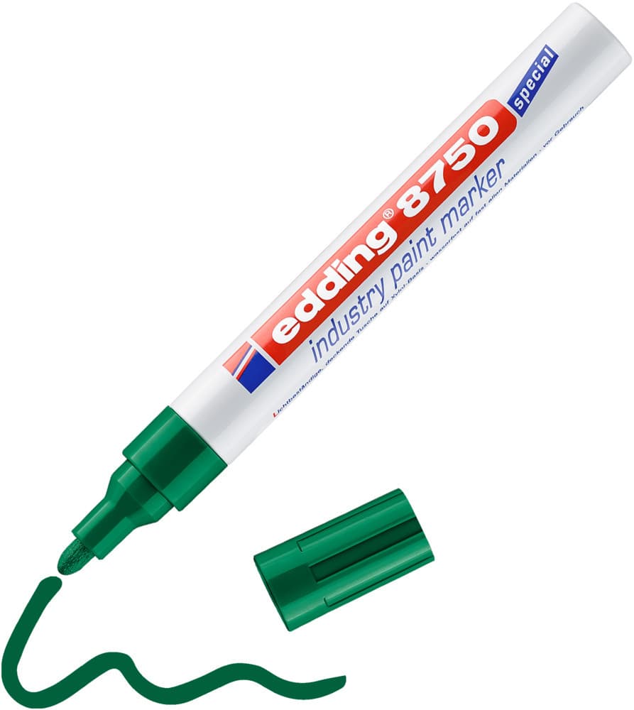 Paintmarker edding 8750 industrie  2-4mm groen 2
