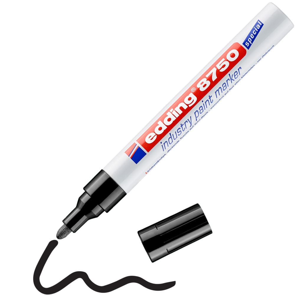 Paintmarker edding 8750 industrie 2-4mm zwart 2