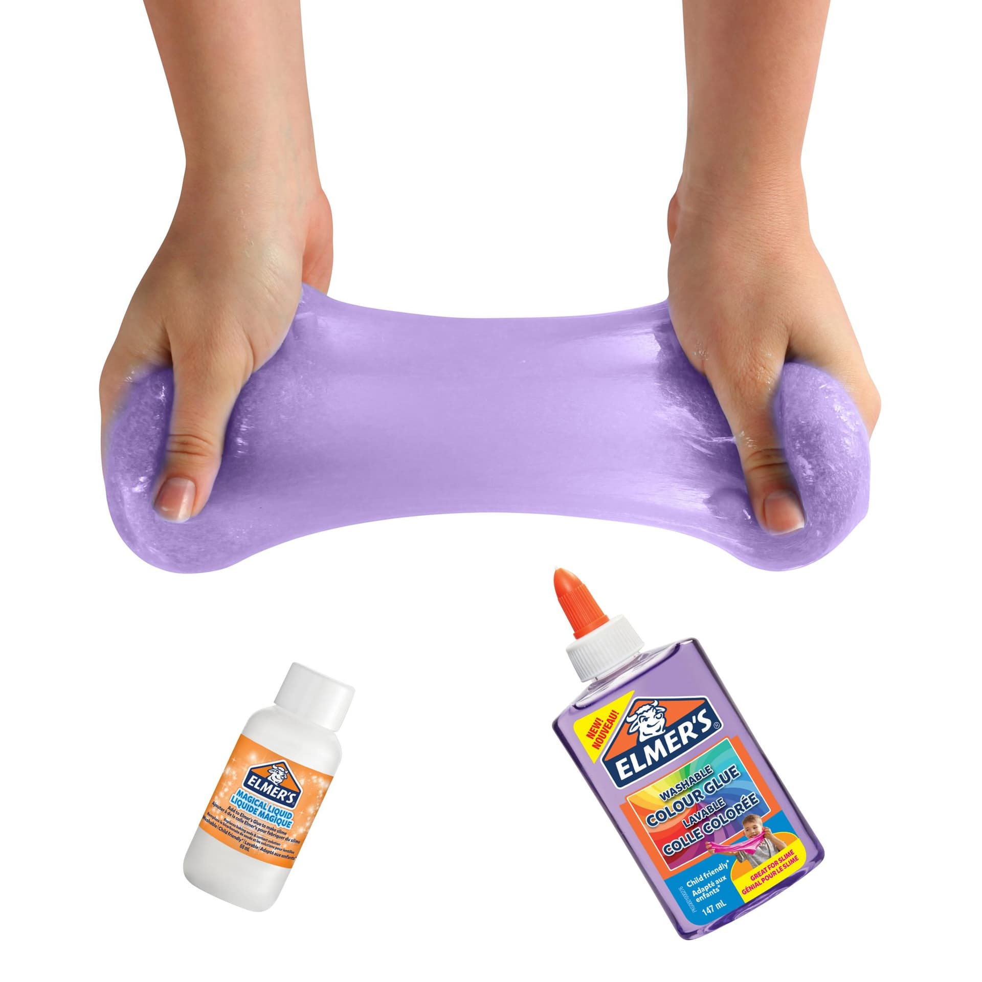 Kinderlijm Elmer's transparant paars 4