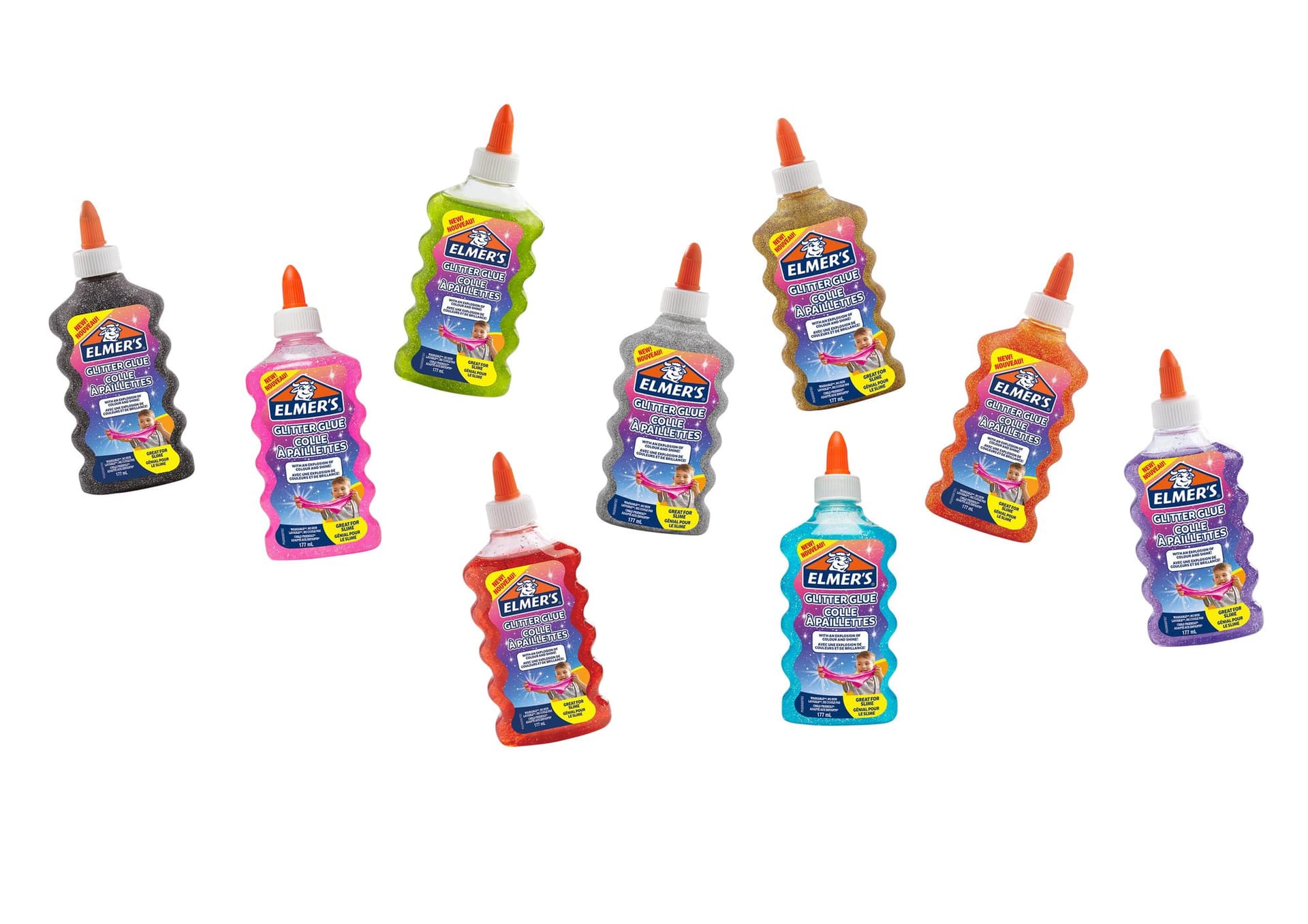 Kinderlijm Elmer's glitter zwart 8