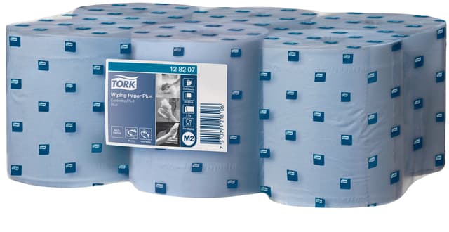 Poetspapier Tork M2 Plus Advanced 2-laags 158m blauw 128207 3