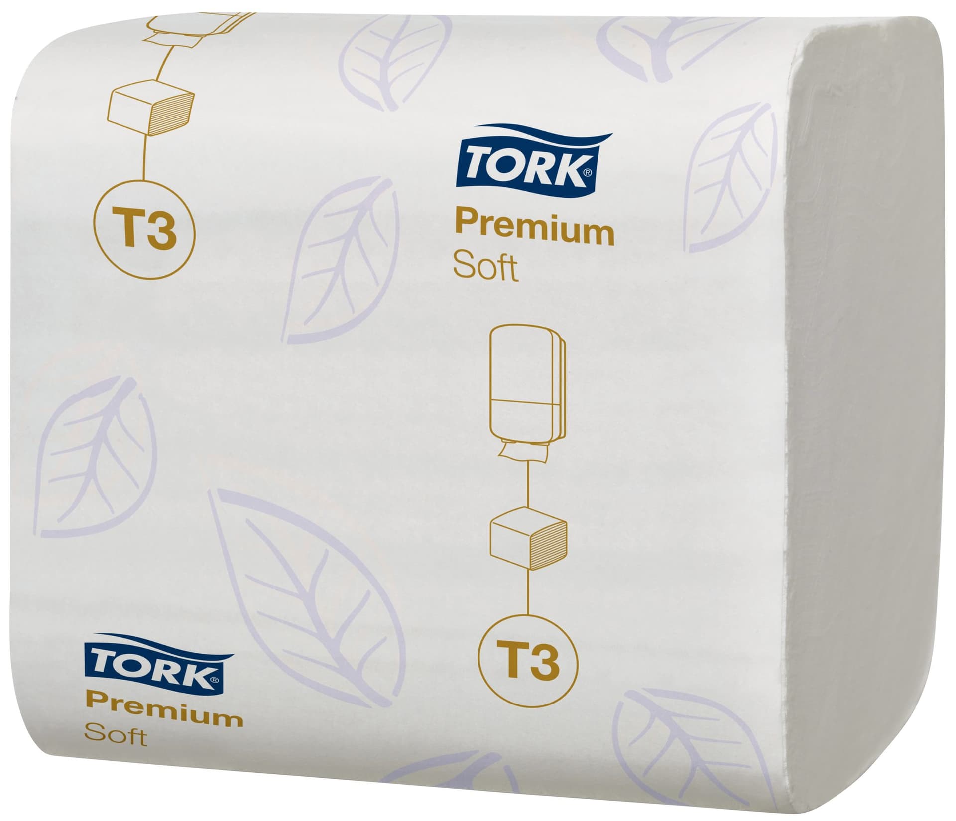 Toiletpapier Tork T3 Premium gevouwen 2-laags 110x190mm wit 114273 2