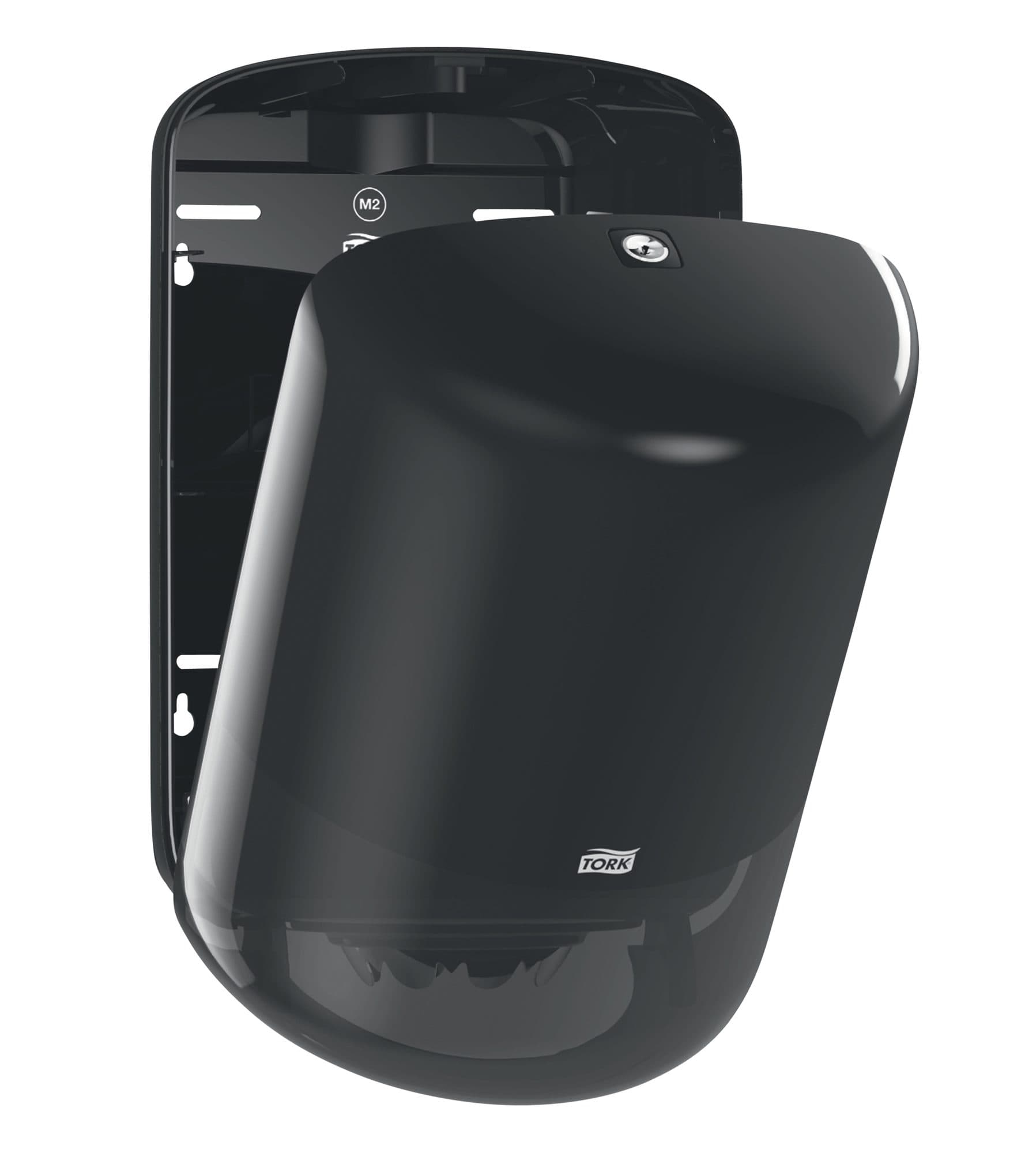 Poetspapierdispenser Tork M2 Elevation zwart 559008 3