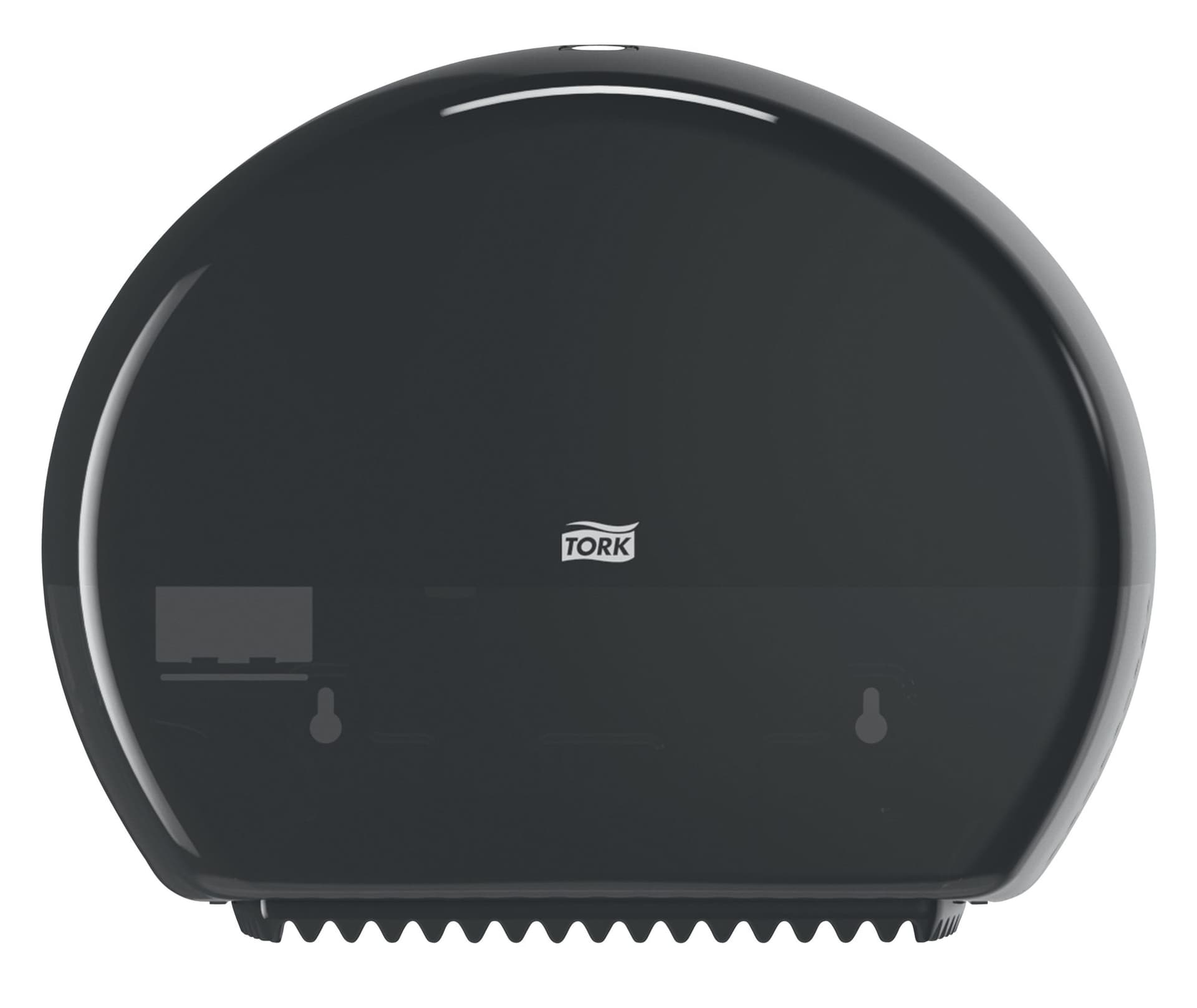 Toiletpapierdispenser Tork T2 Elevation jumbo klein zwart 555008 2