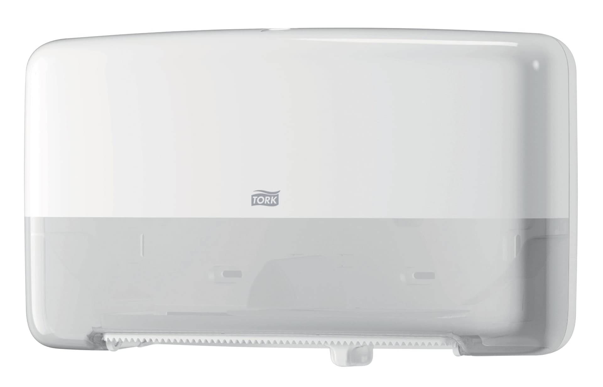 Toiletpapierdispenser Tork T2 Elevation jumbo klein duo wit 555500 3