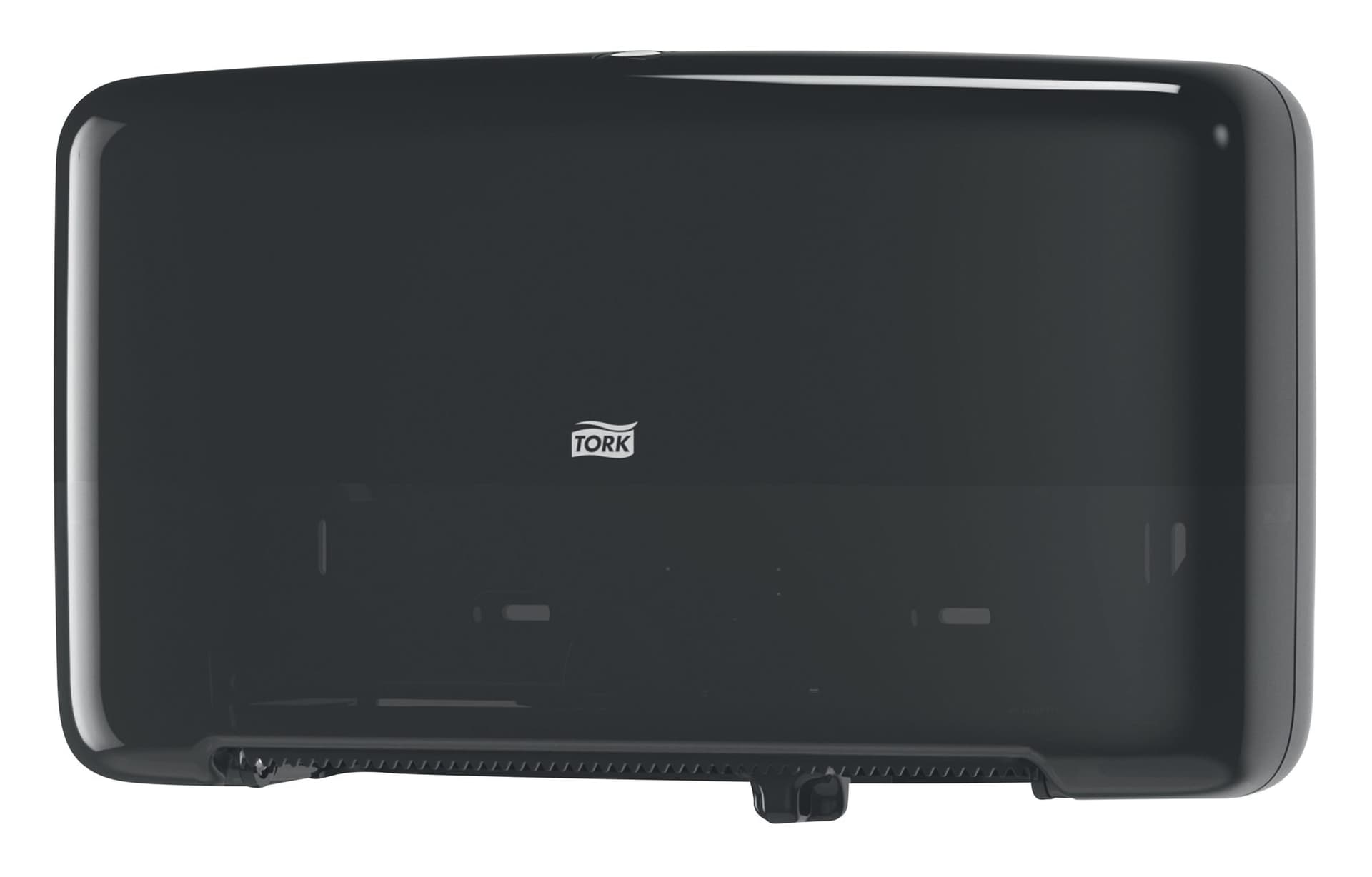 Toiletpapierdispenser Tork T2 Elevation jumbo klein duo zwart 555508 3