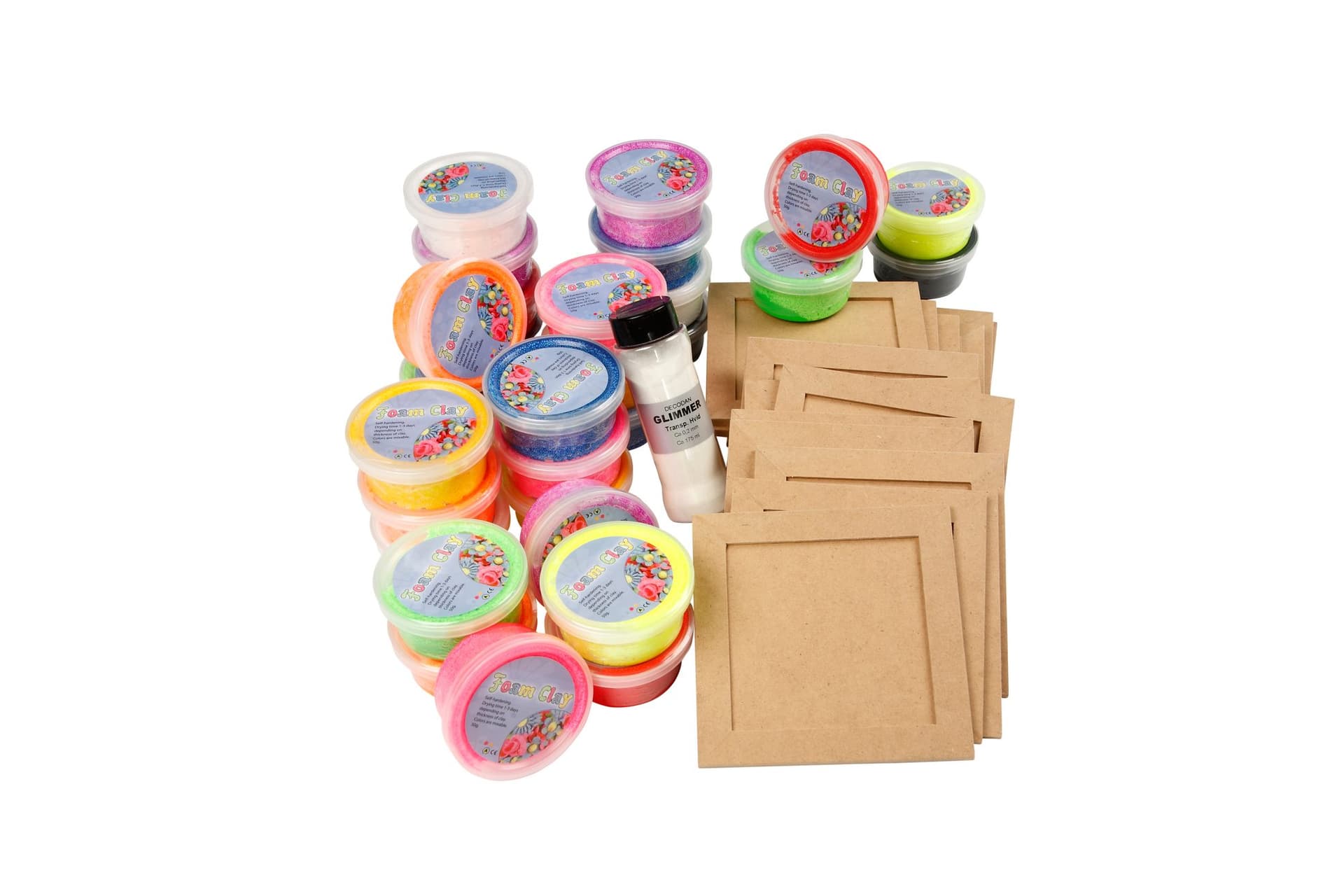 Klei Foam Clay basic 10 x 35gr 10 kleuren 4