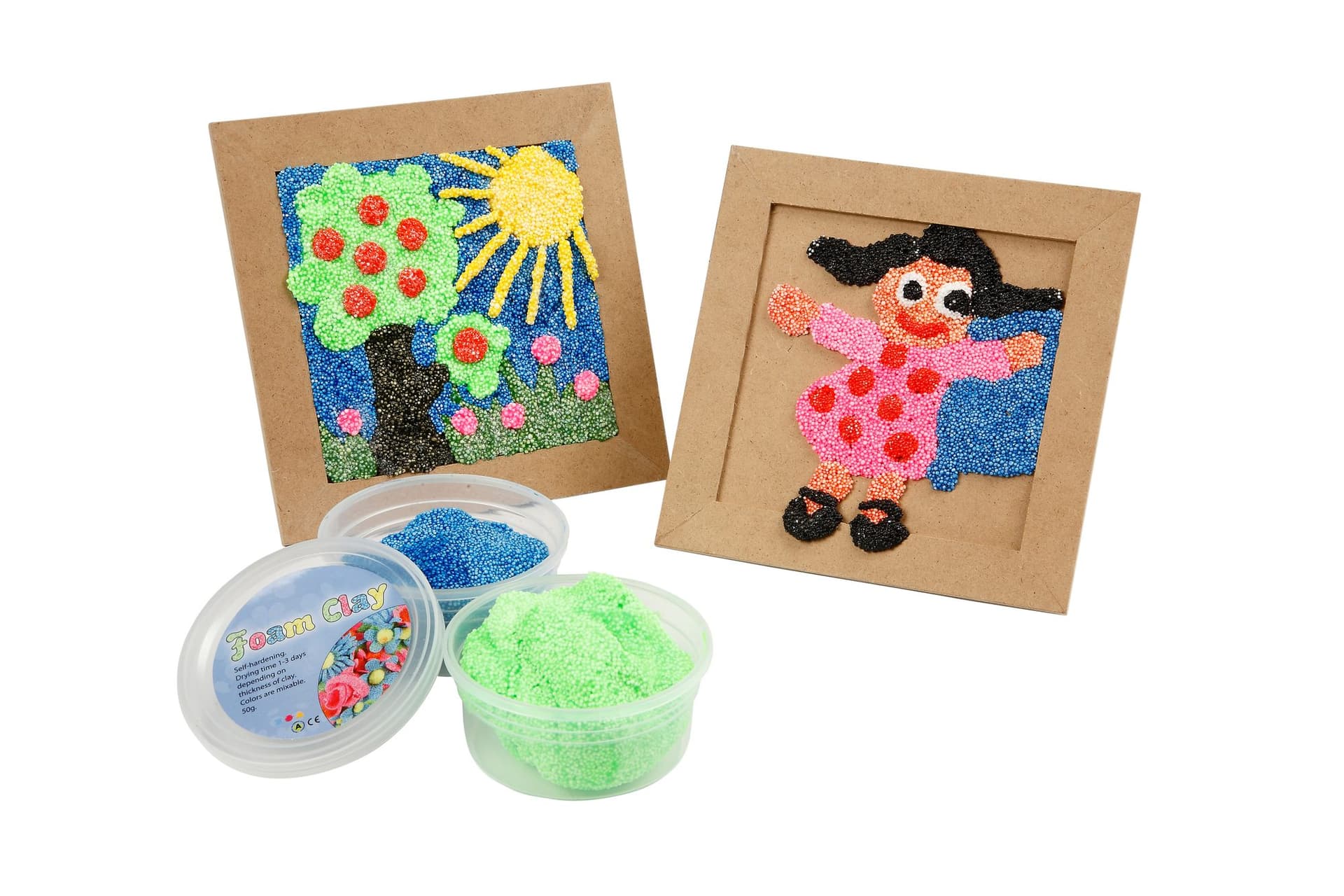 Klei Foam Clay basic 10 x 35gr 10 kleuren 5