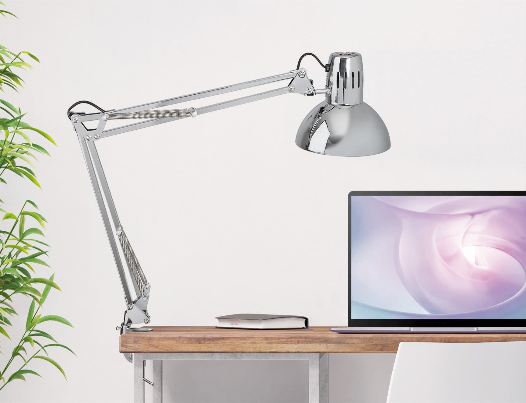 Bureaulamp MAUL Study met tafelklem chroom excl. LED lamp 2