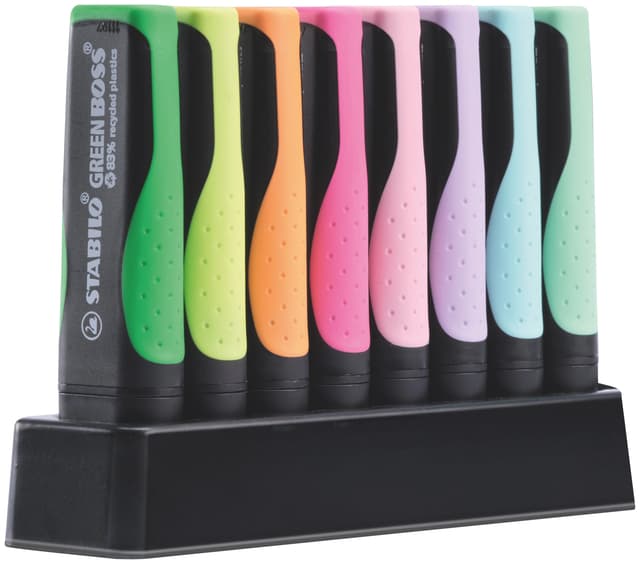 Markeerstift STABILO GREEN BOSS 6070/8 pastel assorti deskset à 8st 3