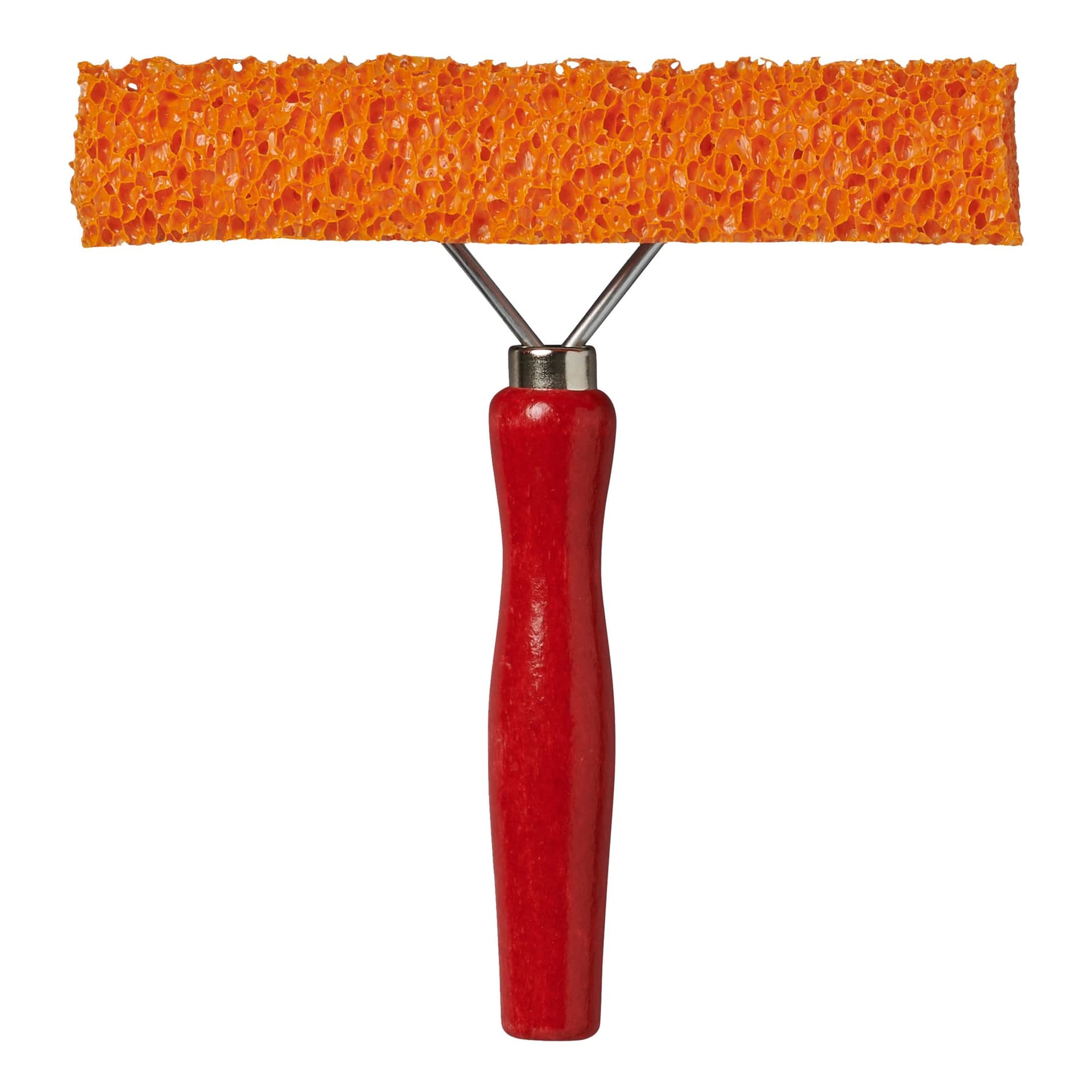 Raamtrekker ProPlus met houten steel 145mm rood 4