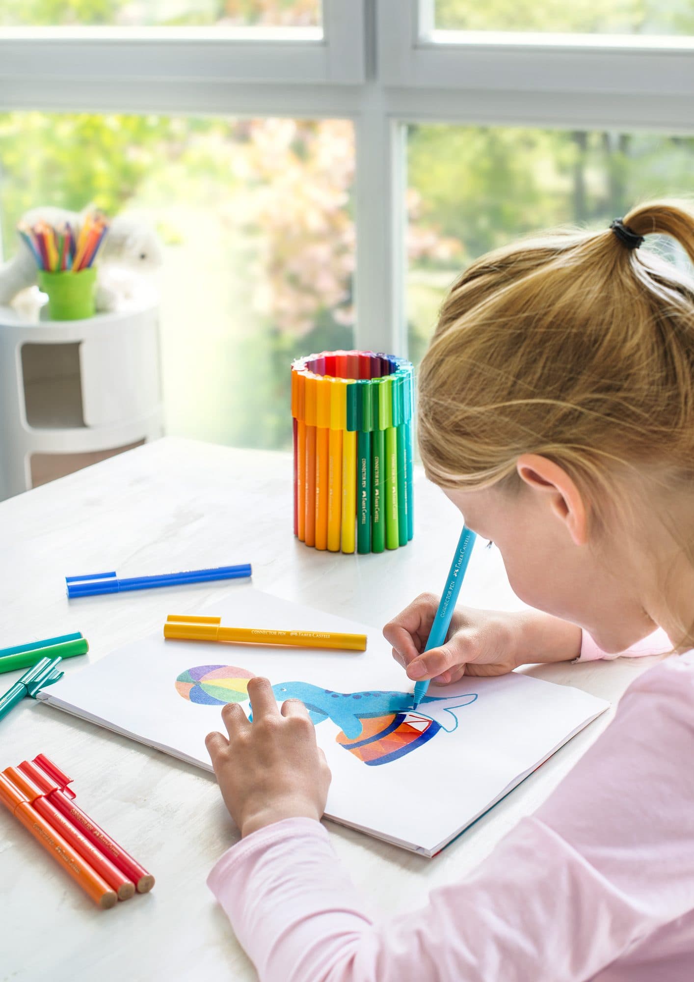 Kleurstiften Faber-Castell Connector assorti cadeauset à 80 stuks 10