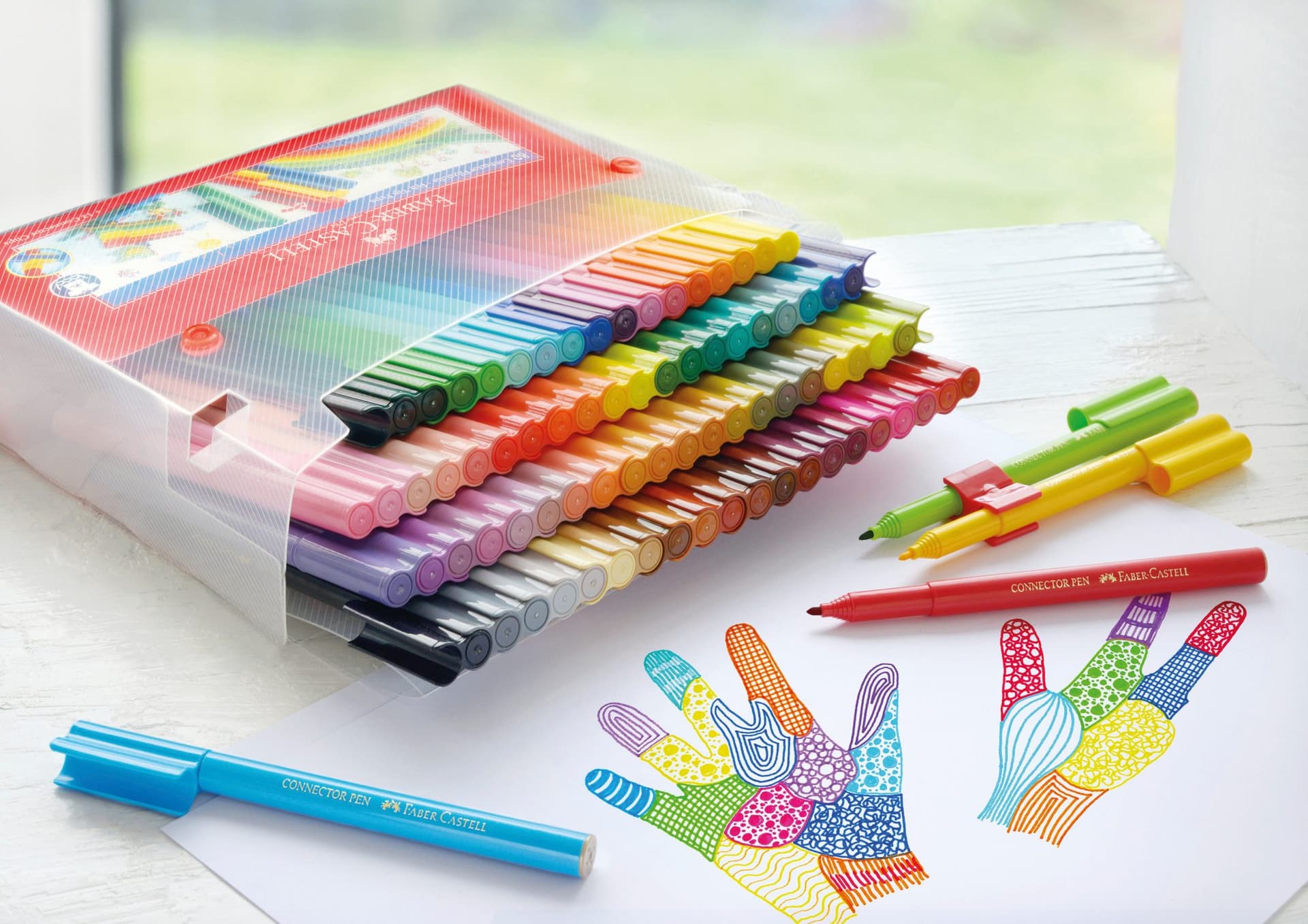 Kleurstiften Faber-Castell Connector assorti cadeauset à 80 stuks 5