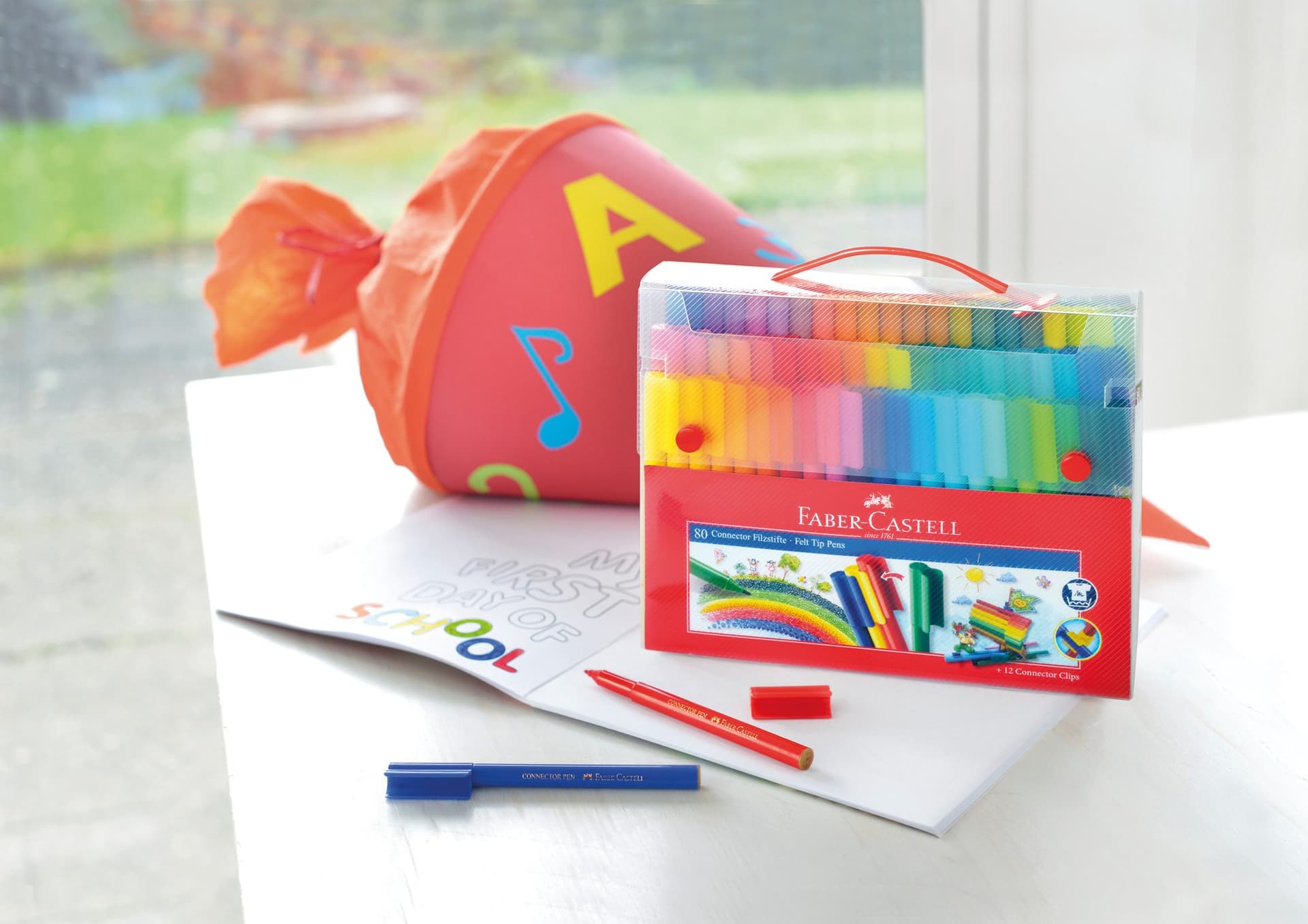 Kleurstiften Faber-Castell Connector assorti cadeauset à 80 stuks 6