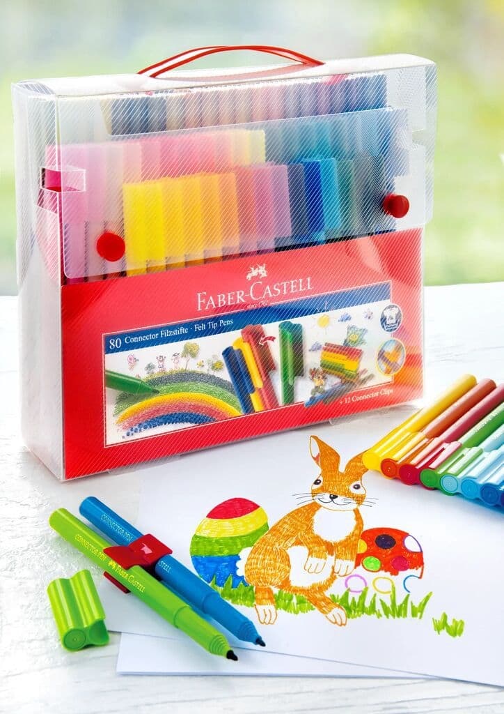 Kleurstiften Faber-Castell Connector assorti cadeauset à 80 stuks 8