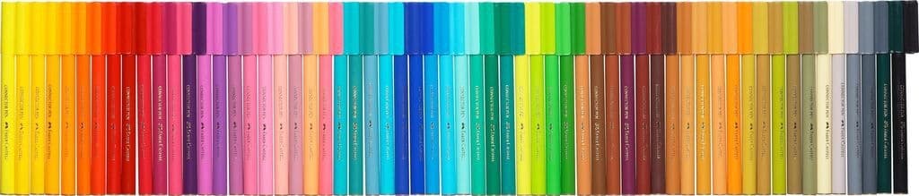Kleurstiften Faber-Castell Connector assorti koffer à 60 stuks 3