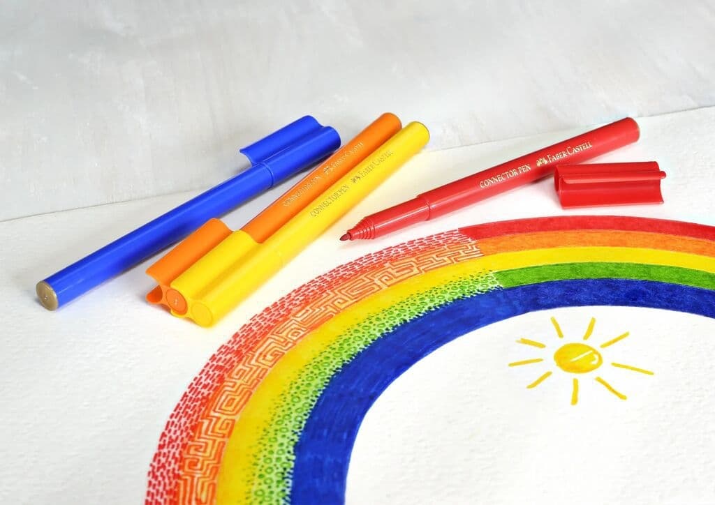 Kleurstiften Faber-Castell Connector assorti koffer à 60 stuks 9