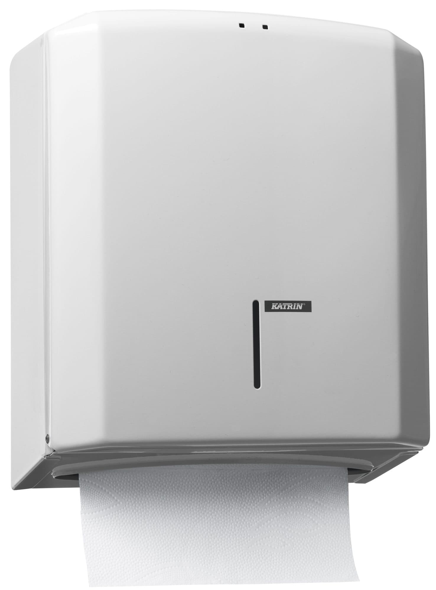 Handdoekdispenser Katrin medium wit 988113 2
