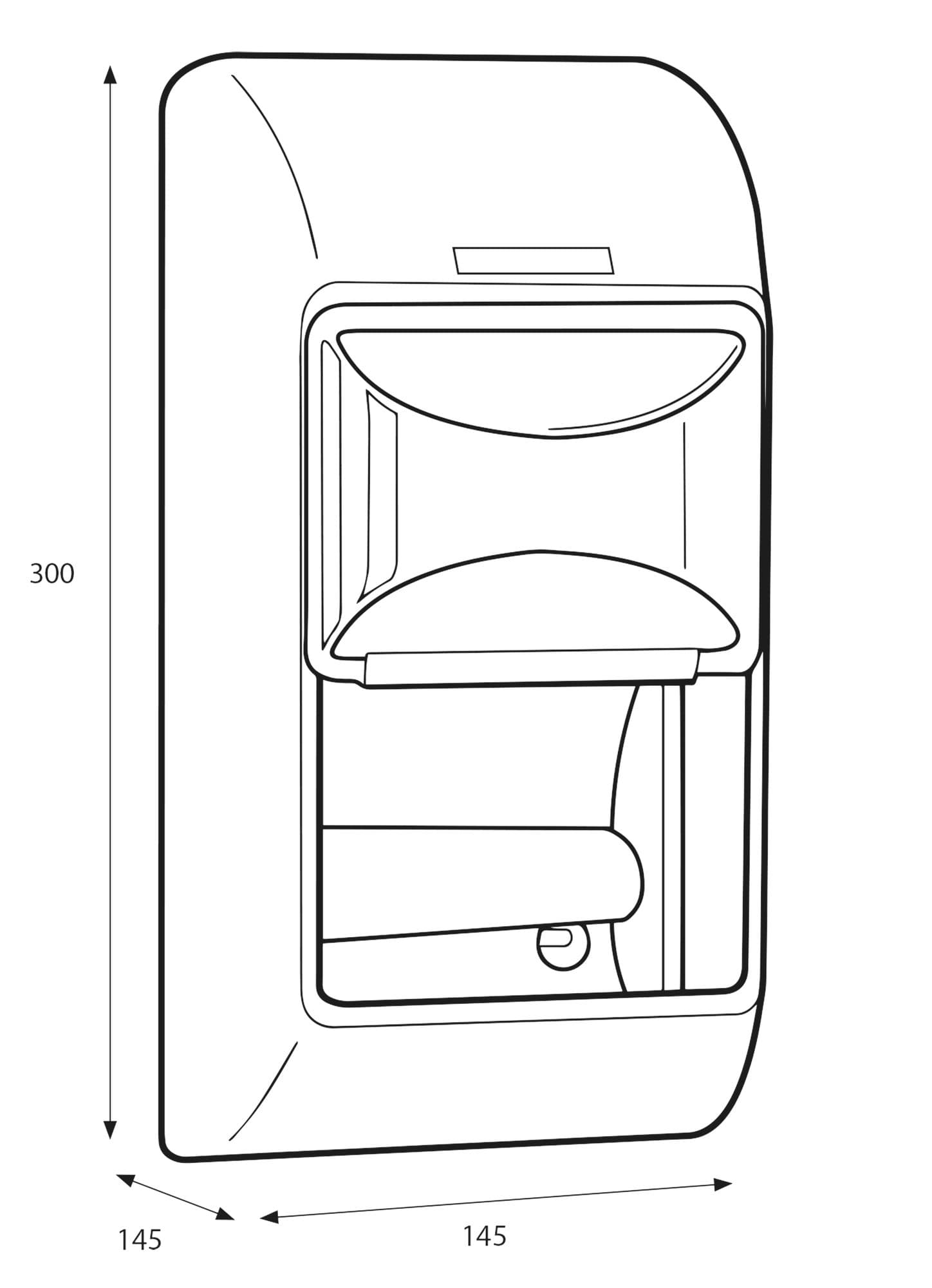 Toiletpapierdispenser Katrin duo wit 92384 3