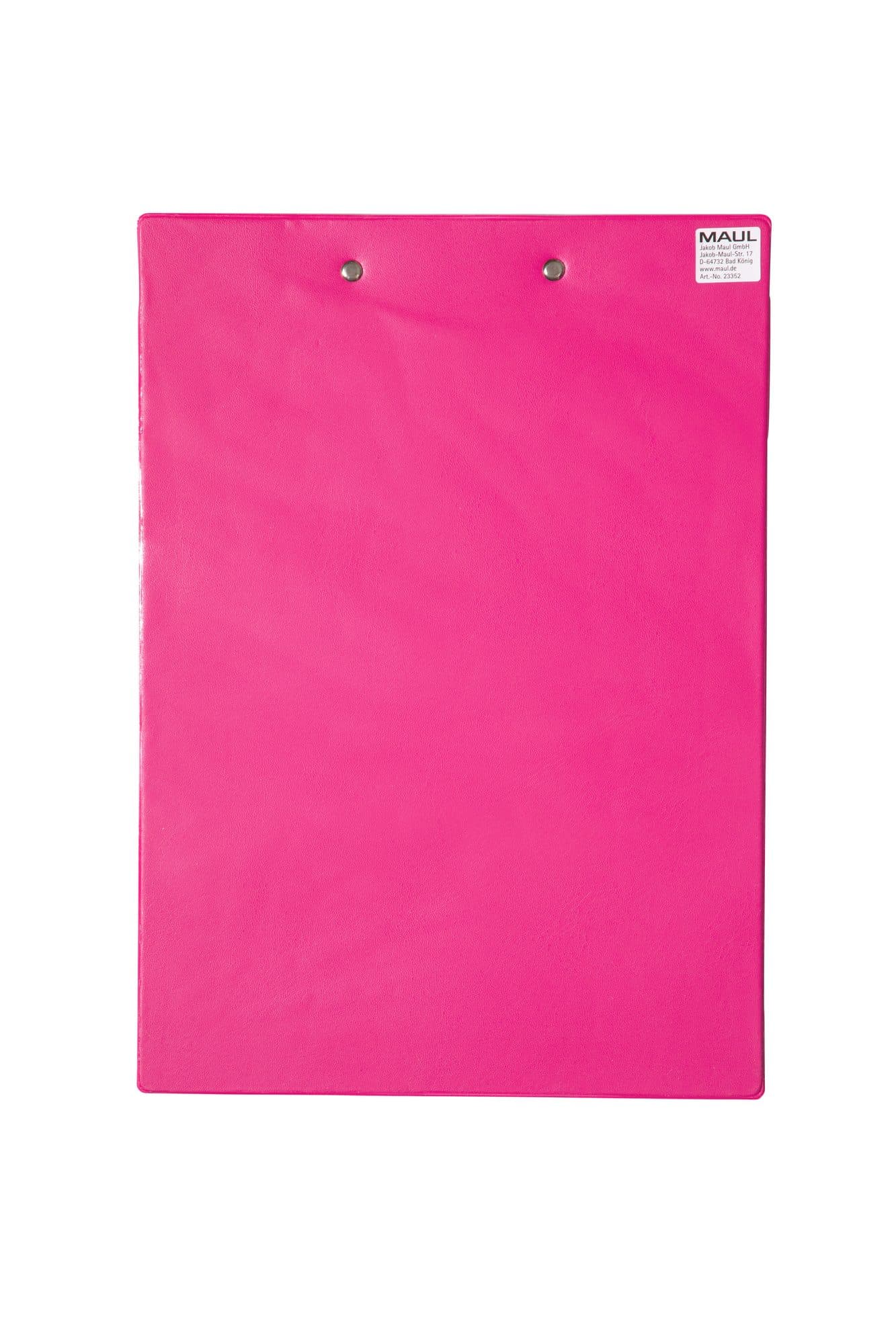 Klembord MAUL A4 staand PVC neon roze 2