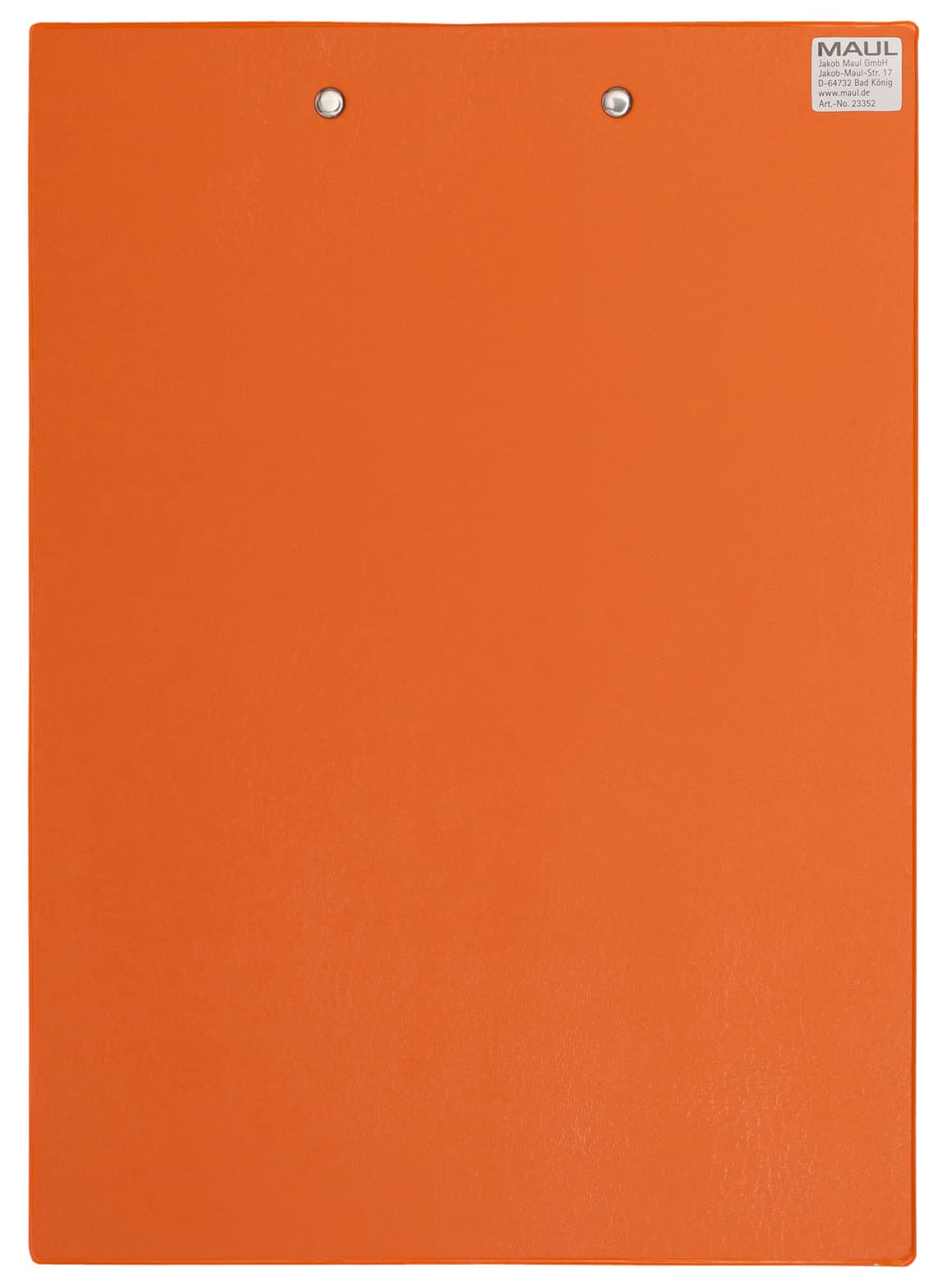Klembord MAUL A4 staand PVC neon oranje 2