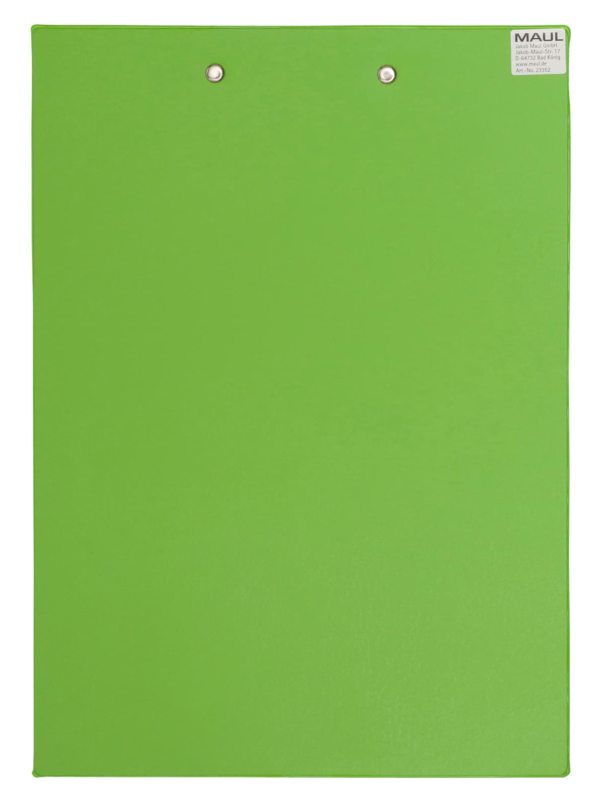 Klembord MAUL A4 staand PVC neon groen 2