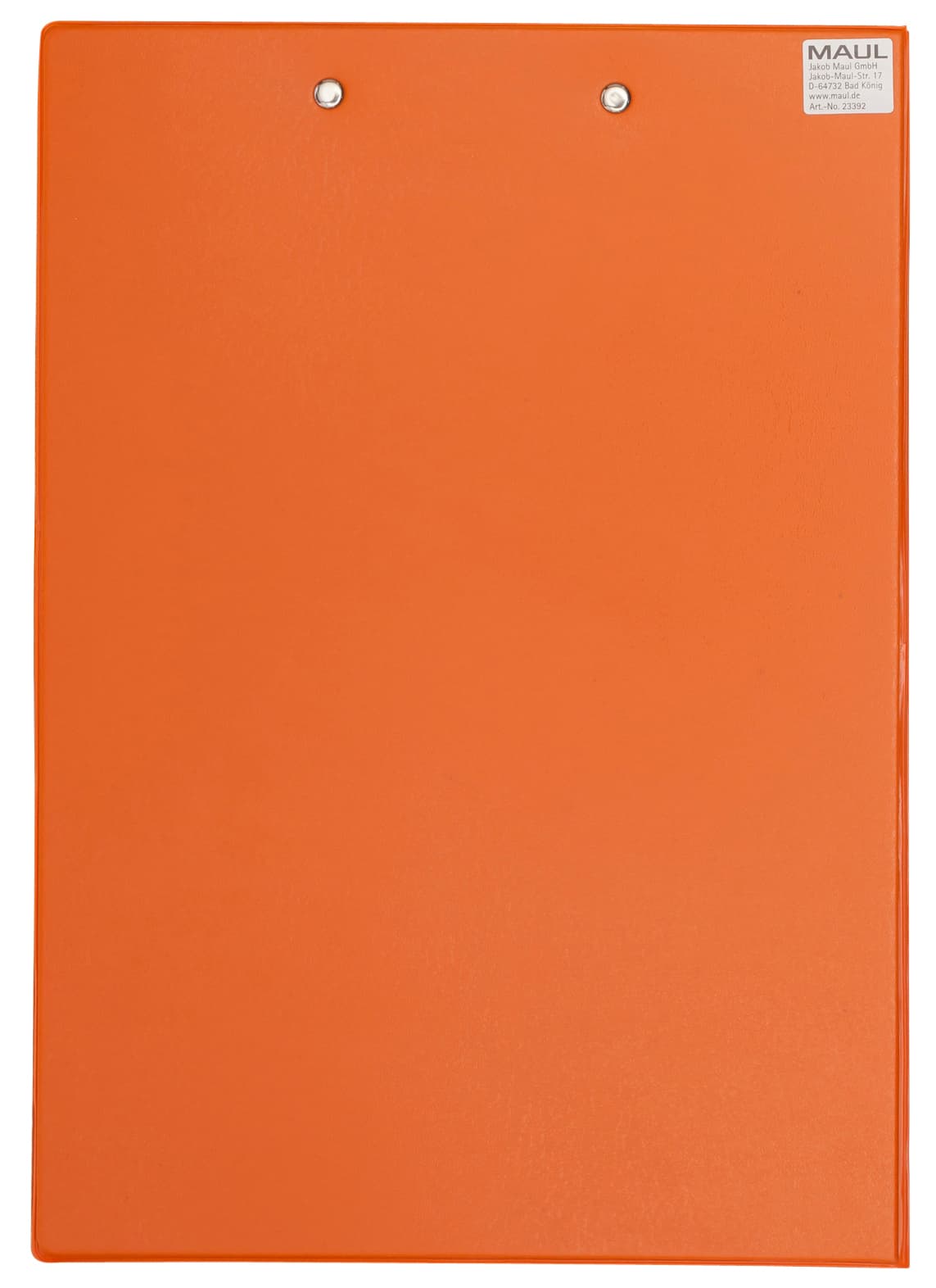 Klembordmap MAUL A4 staand met penlus PVC neon oranje 2