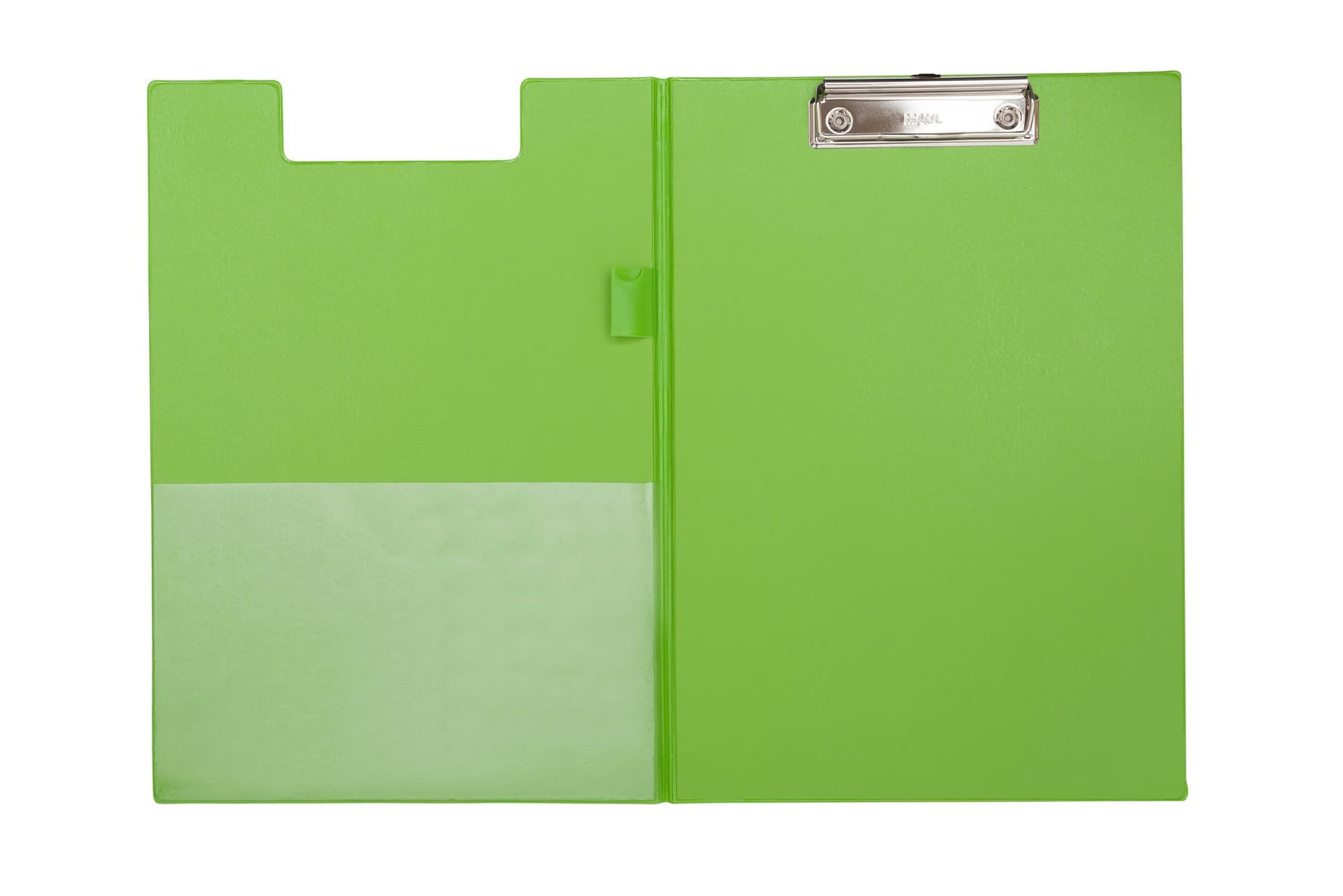 Klembordmap MAUL A4 staand met penlus PVC neon groen 3