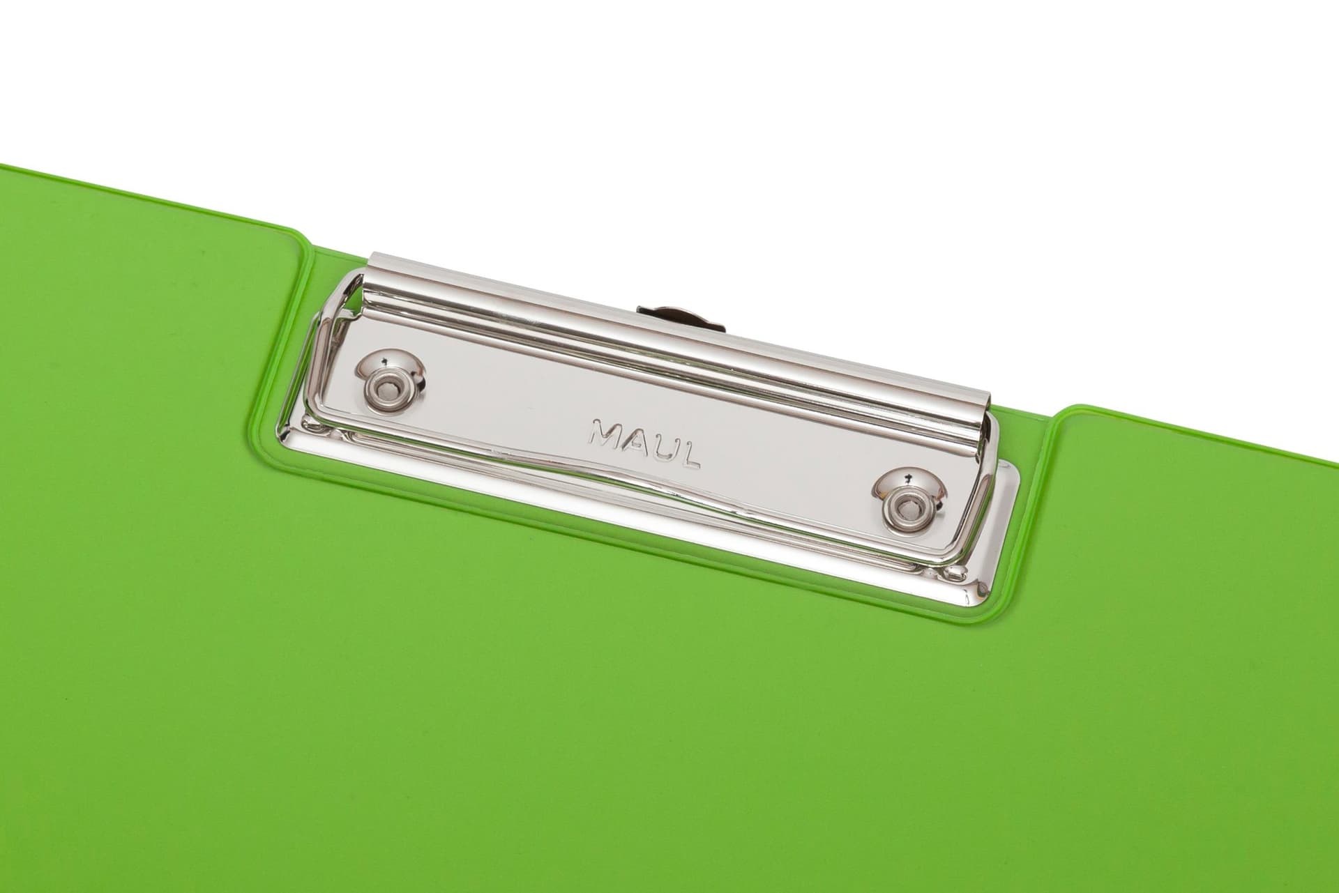 Klembordmap MAUL A4 staand met penlus PVC neon groen 5