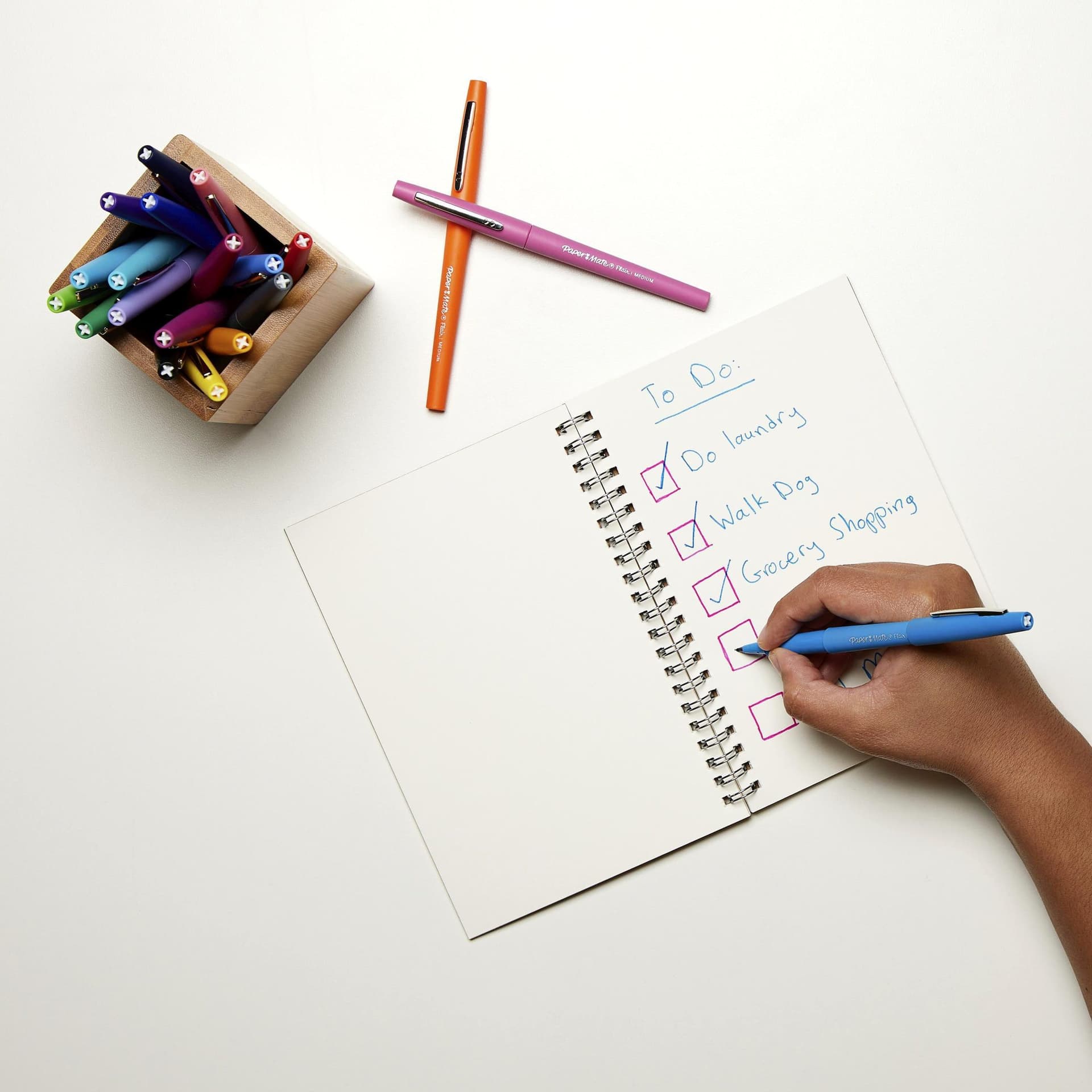 Fineliner Paper Mate Flair Pastel blister à 6 kleuren 3