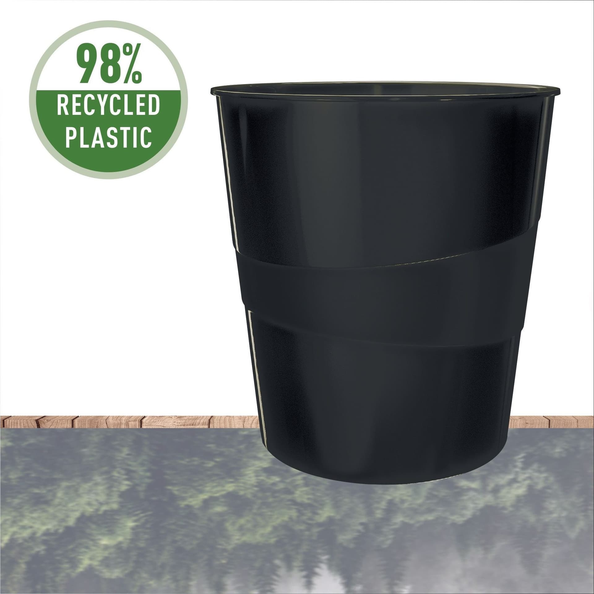Papierbak Leitz Recycle range 15liter zwart 4