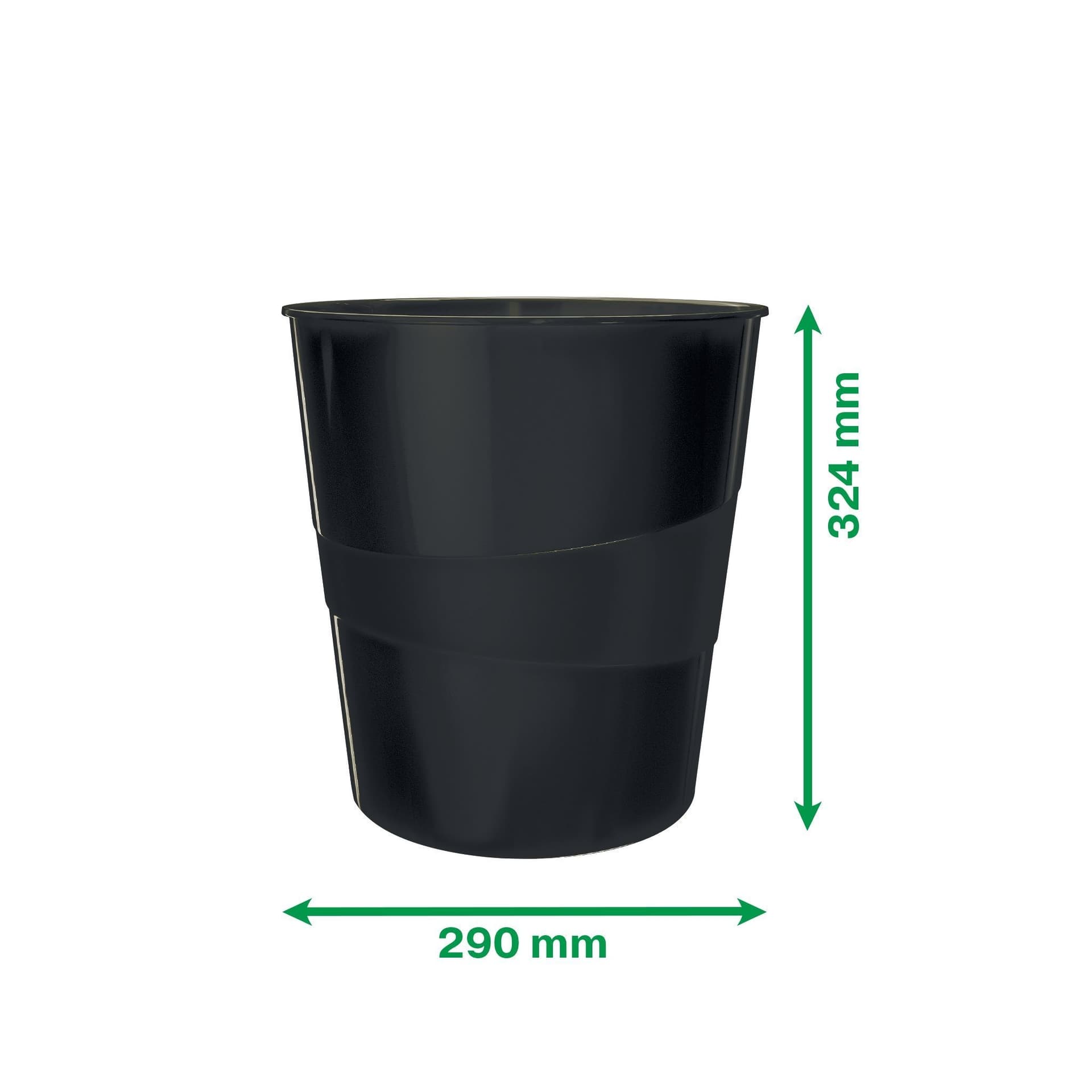 Papierbak Leitz Recycle range 15liter zwart 2