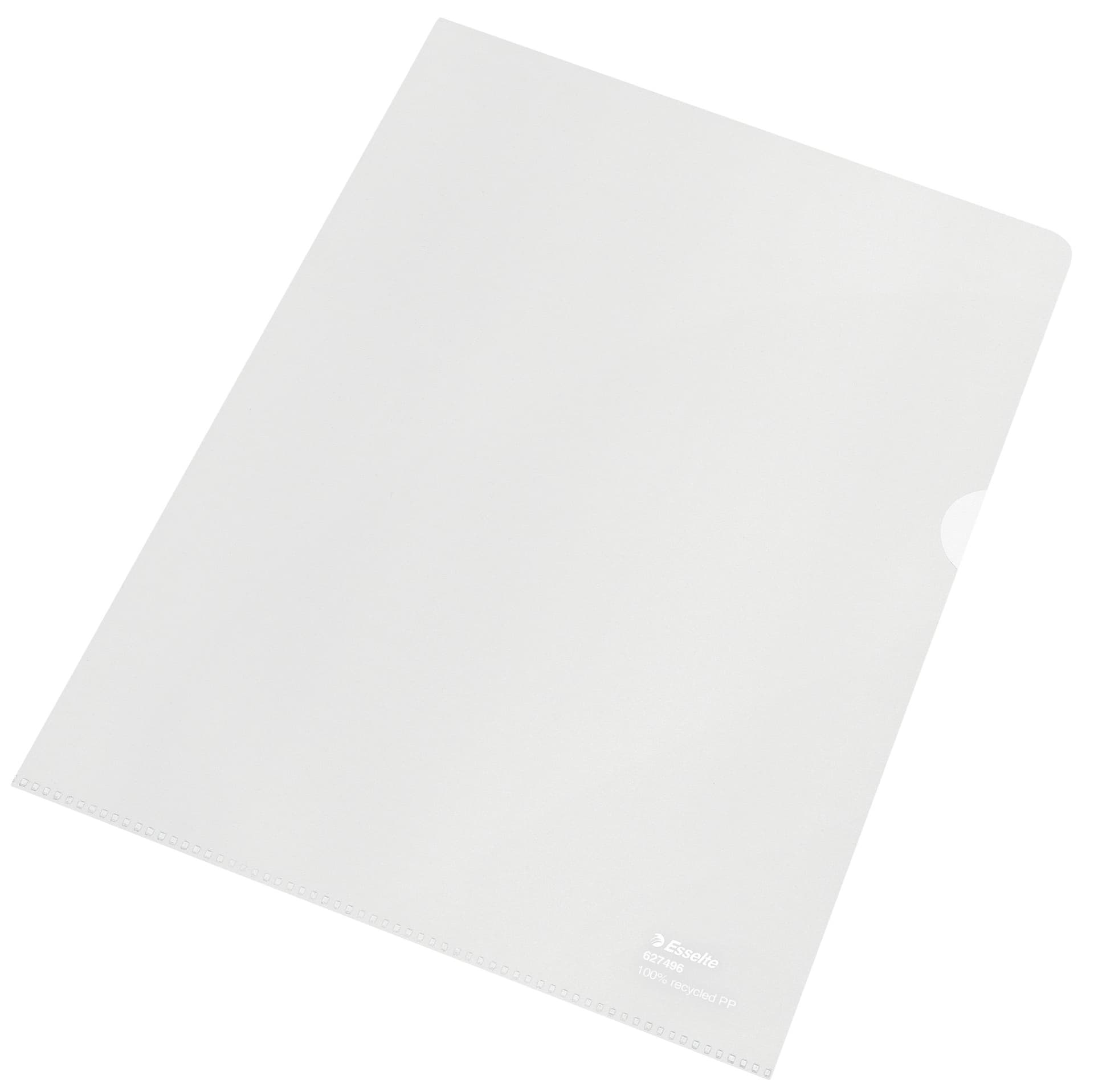 Insteekmap L-model Esselte A4 100% gerecycled 0.10mm transparant 100 stuks 2