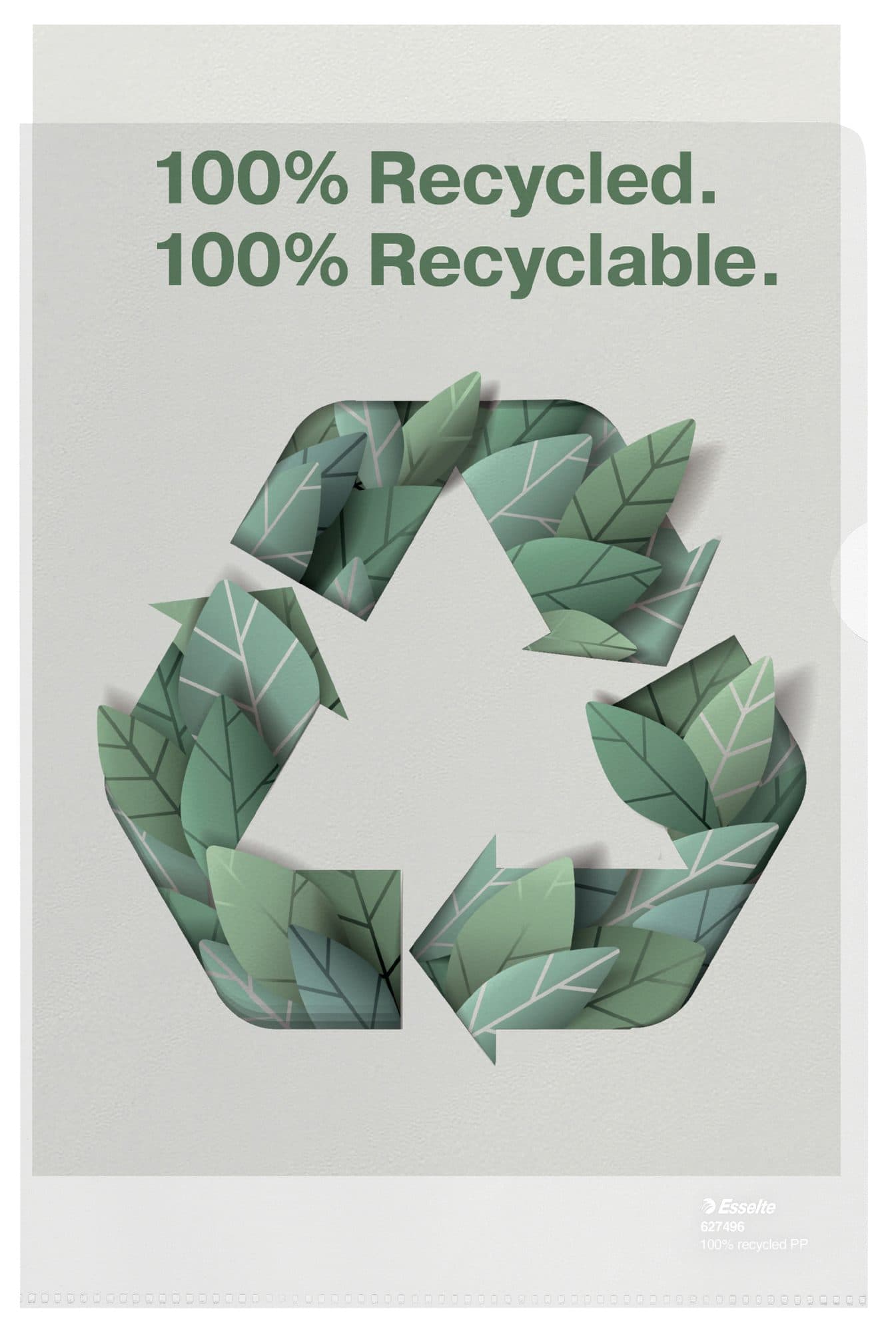 Insteekmap L-model Esselte A4 100% gerecycled 0.10mm transparant 100 stuks 3