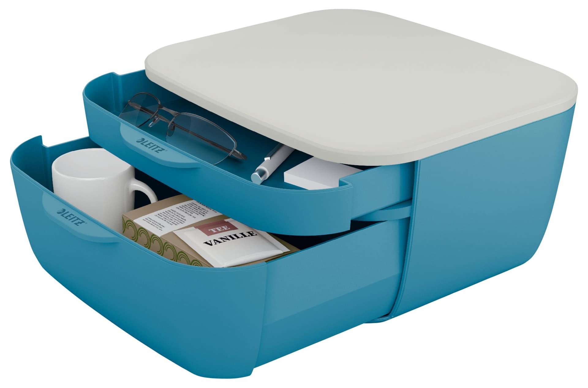 Ladenblok Leitz Cosy 2 laden blauw 3