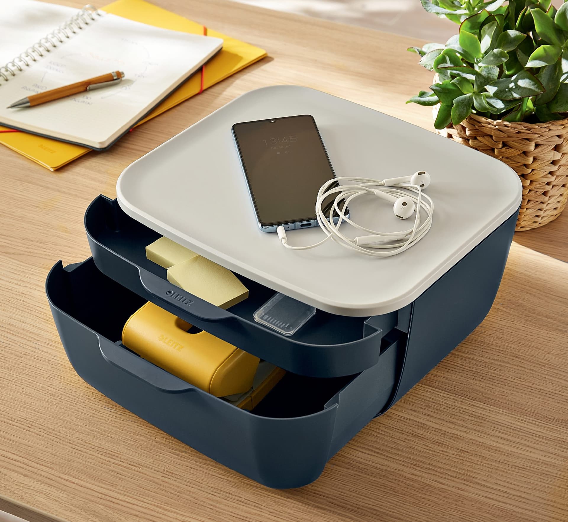 Ladenblok Leitz Cosy 2 laden grijs 6