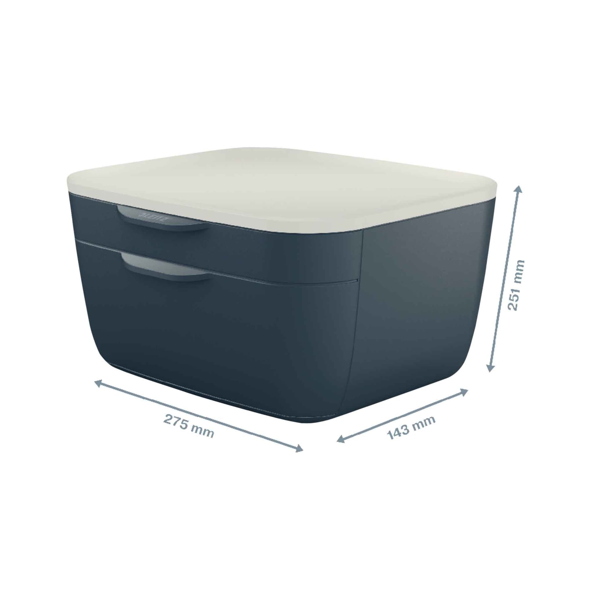 Ladenblok Leitz Cosy 2 laden grijs 2
