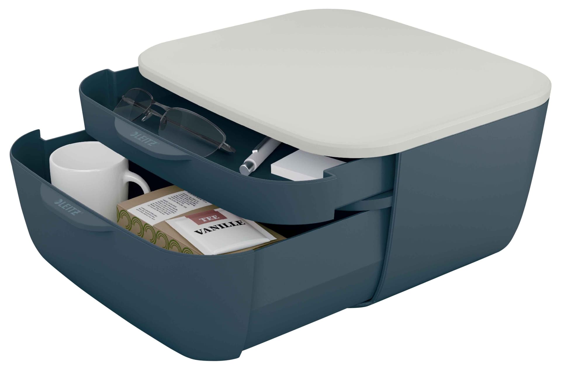 Ladenblok Leitz Cosy 2 laden grijs 4