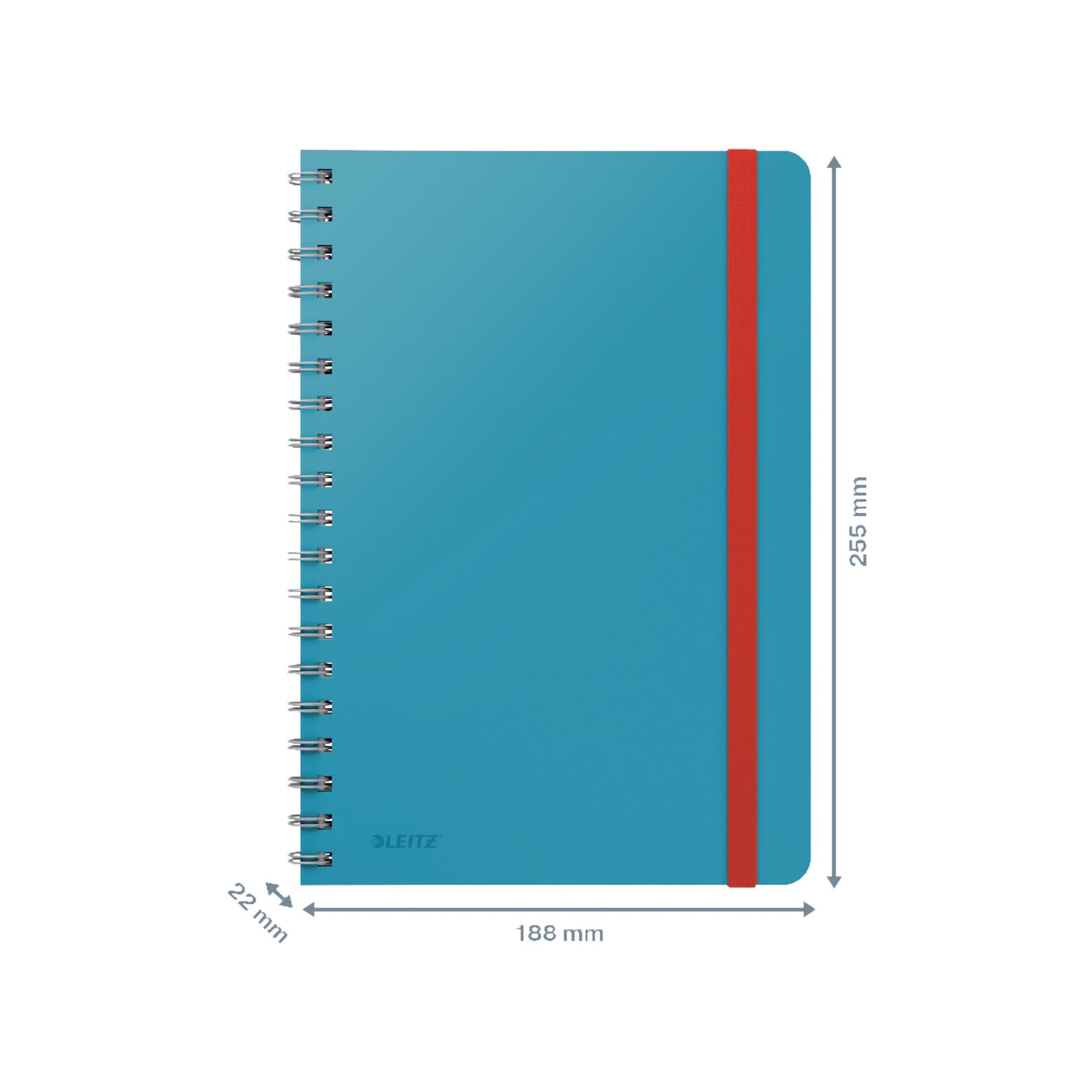 Notitieboek Leitz Cosy B5 160blz 100gr spiraal lijn blauw 3